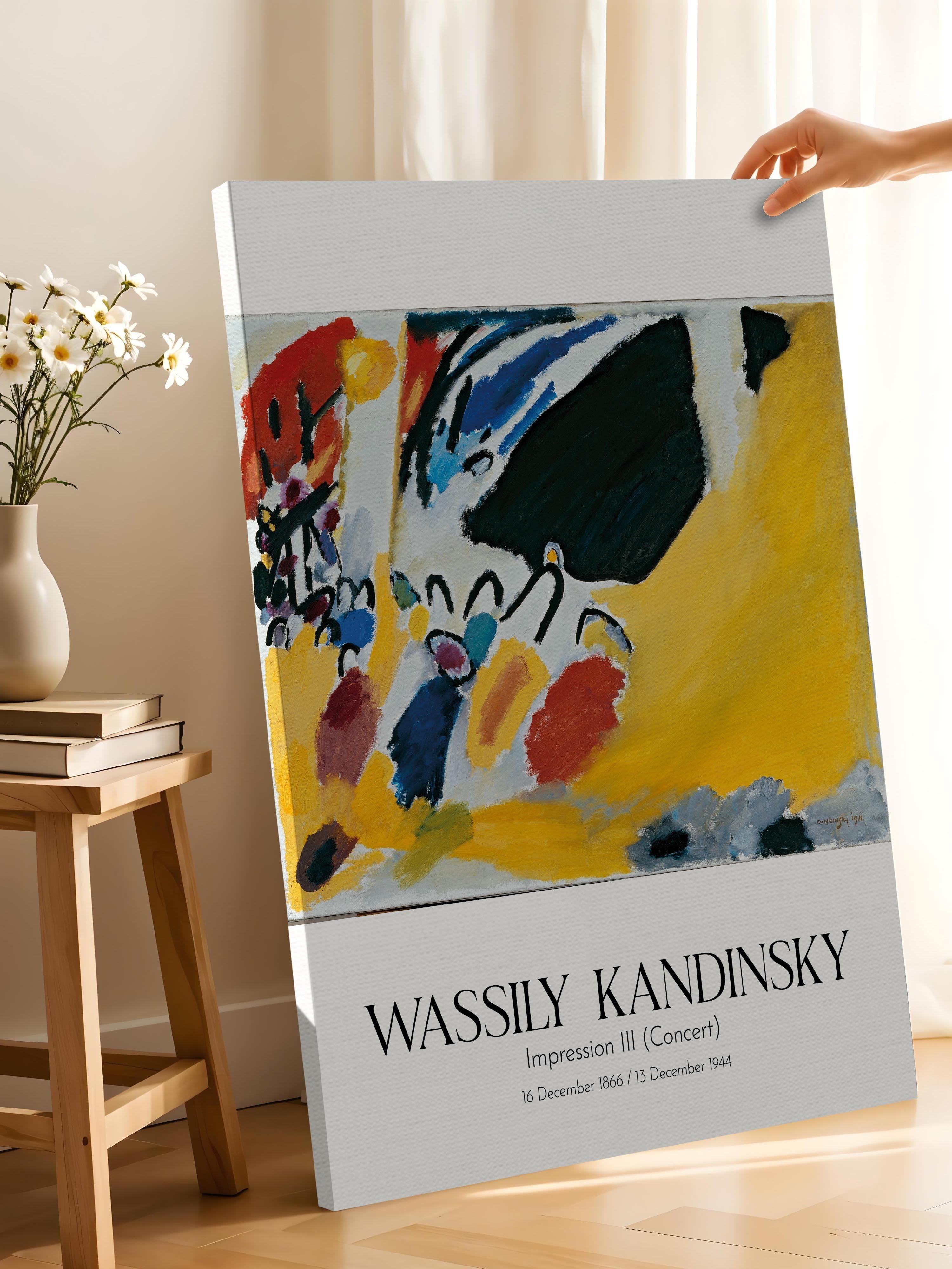 Wassily Kandinsky - Impression III (Concert), Kanvas Tablo, Sanat Serisi NO:112430