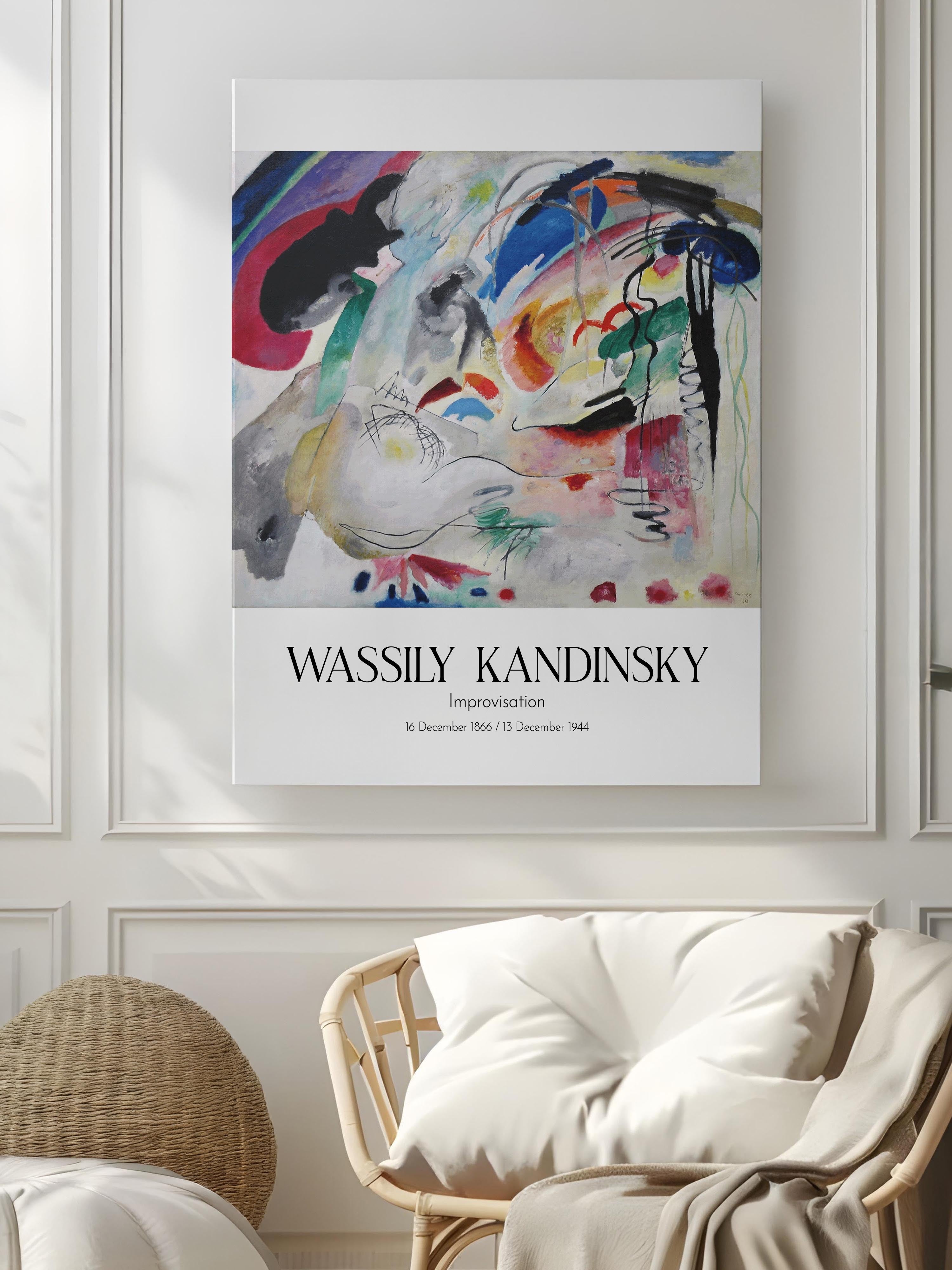Wassily Kandinsky - Improvisation, Kanvas Tablo, Sanat Serisi NO:112431