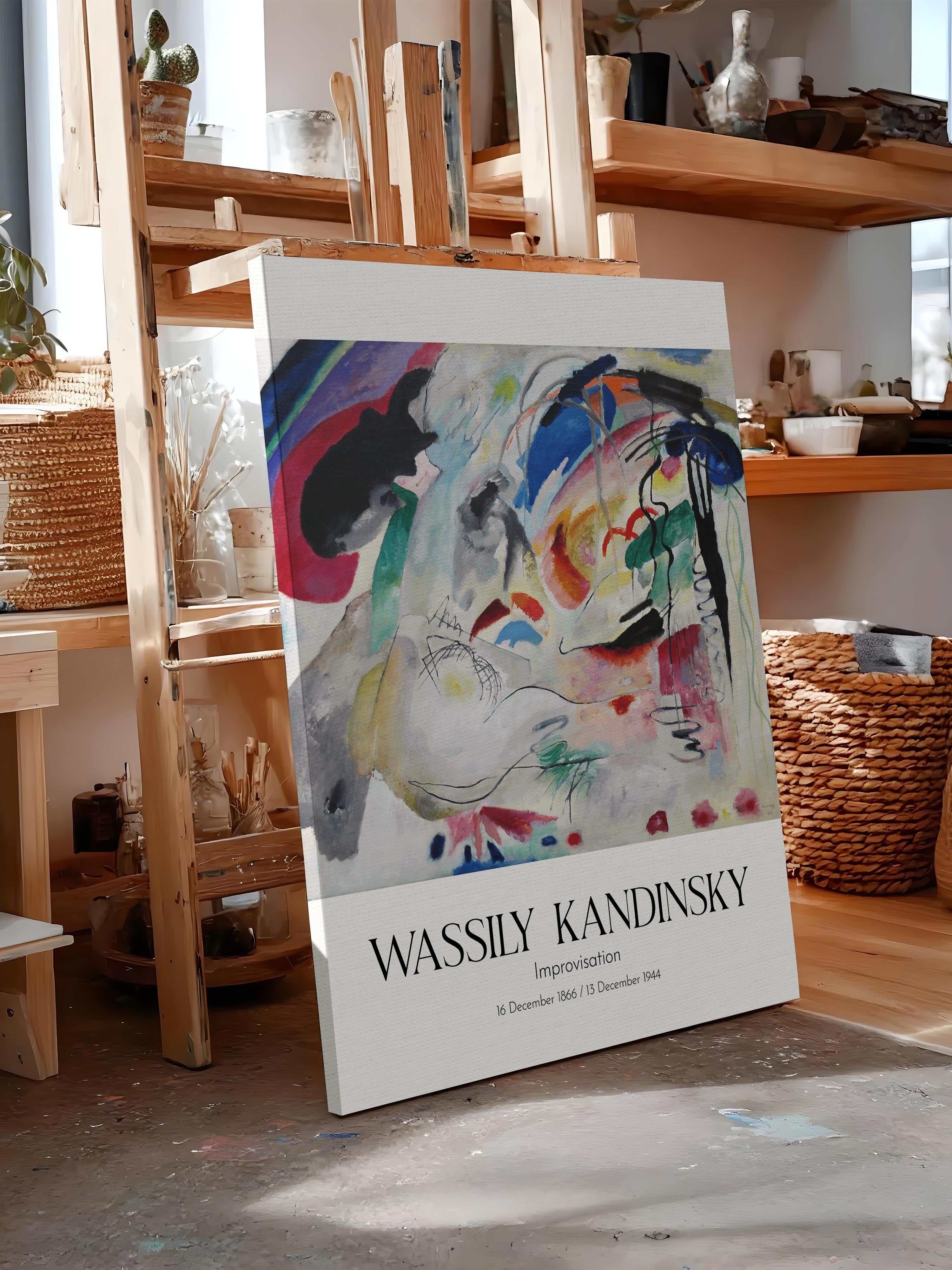 Wassily Kandinsky - Improvisation, Kanvas Tablo, Sanat Serisi NO:112431