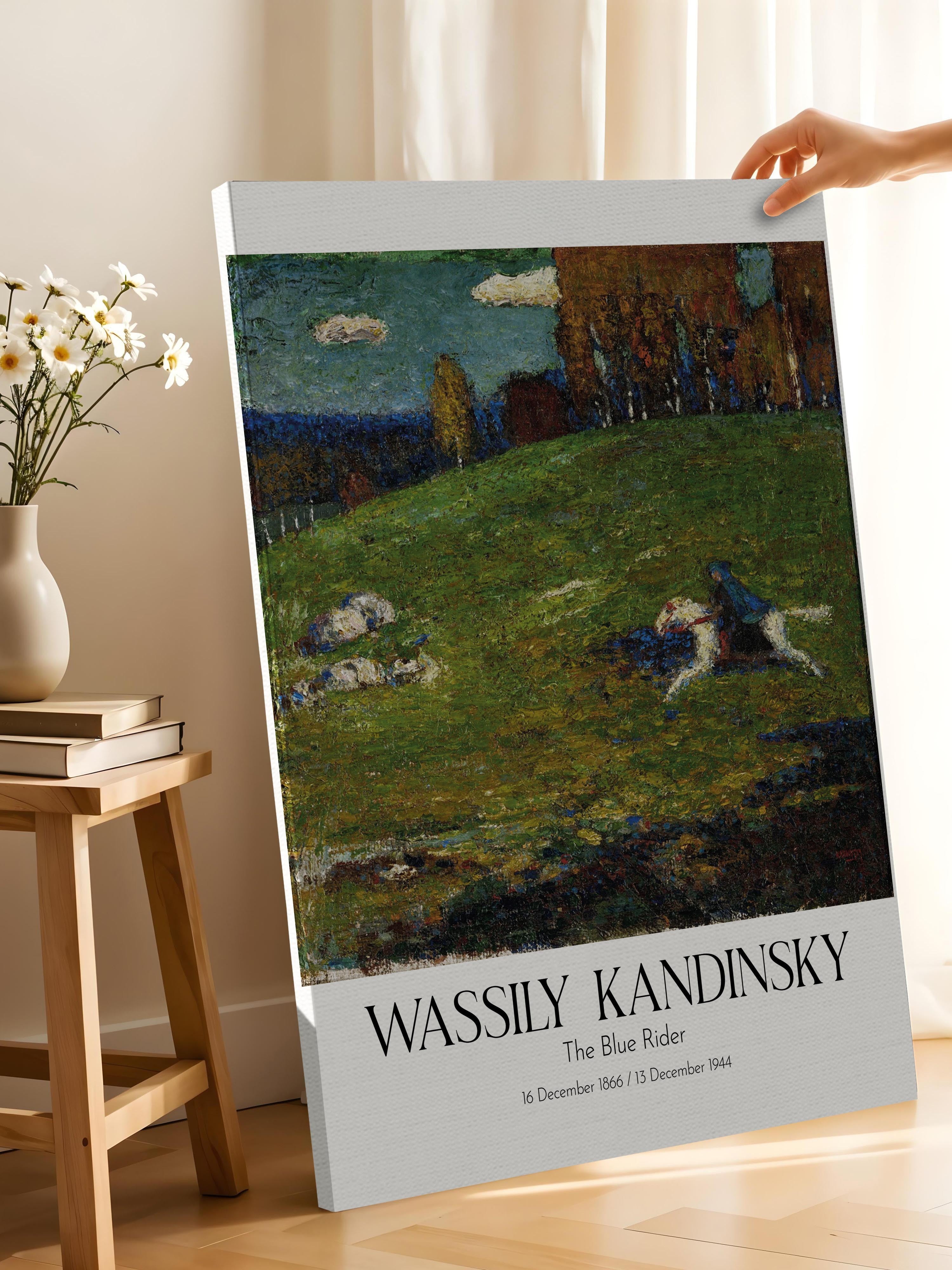Wassily Kandinsky - The Blue Rider, Kanvas Tablo, Sanat Serisi NO:112434