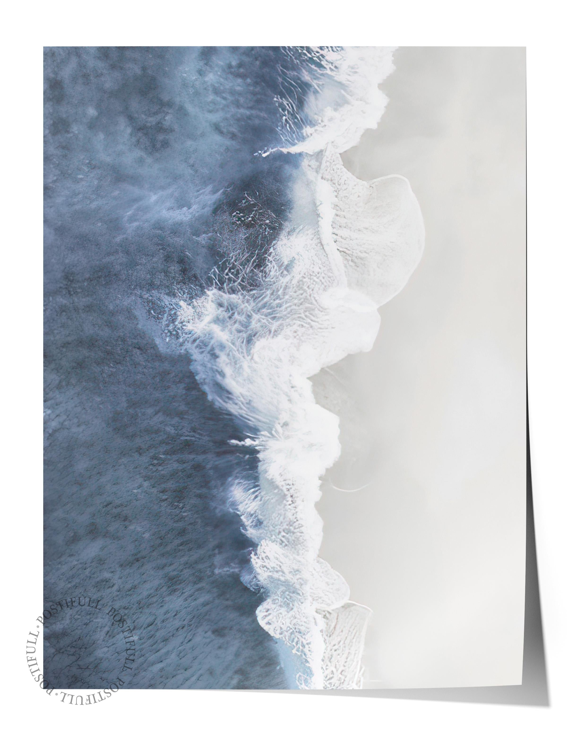 Wave Crush Poster, Çerçevesiz Duvar Posteri, Dikey Duvar Tablosu Comfort Serisi NO:108375