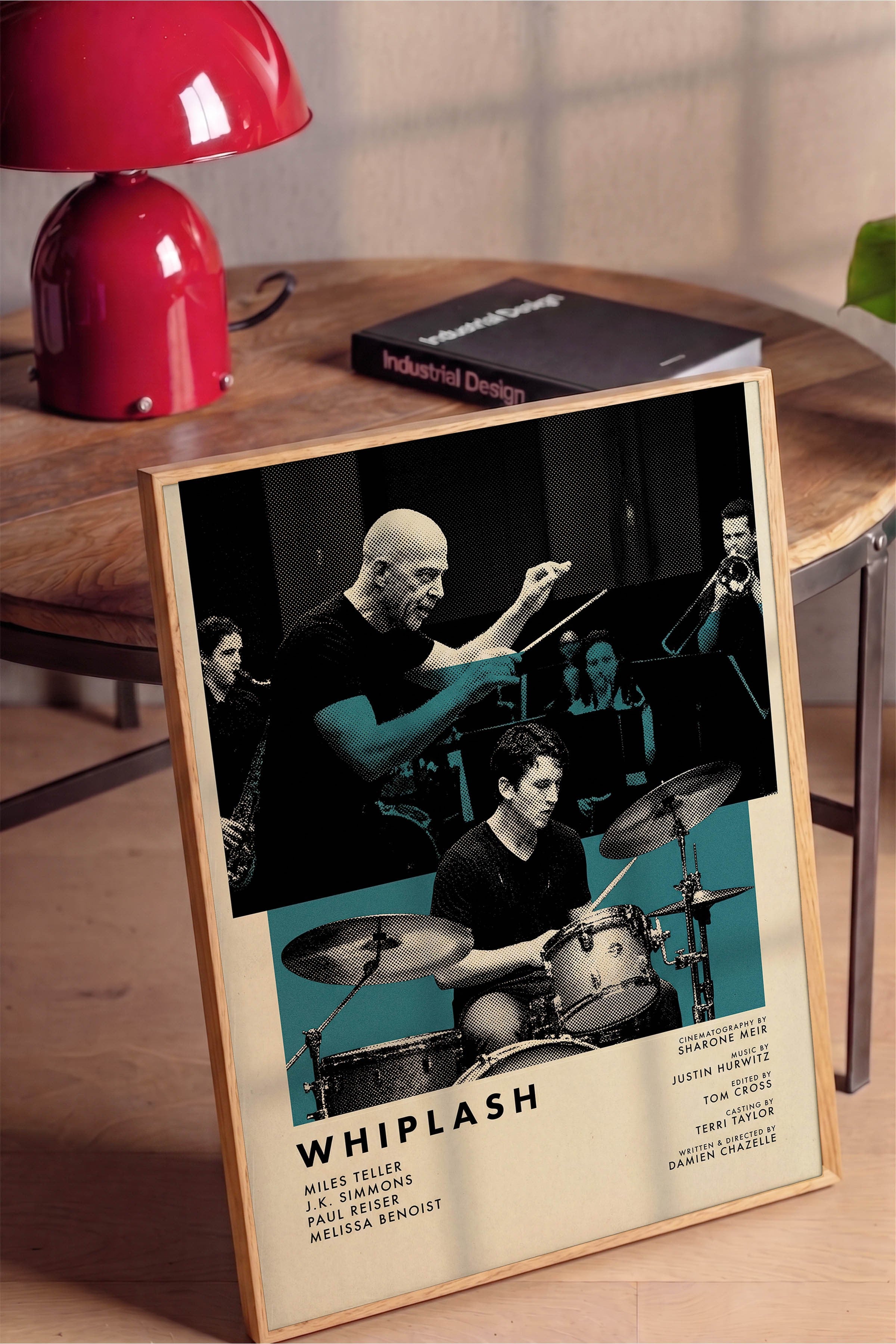 Whiplash Ahşap Çerçeveli Poster, Sinema ve Dizi Tablo, Film Dizi Afişleri NO:112830
