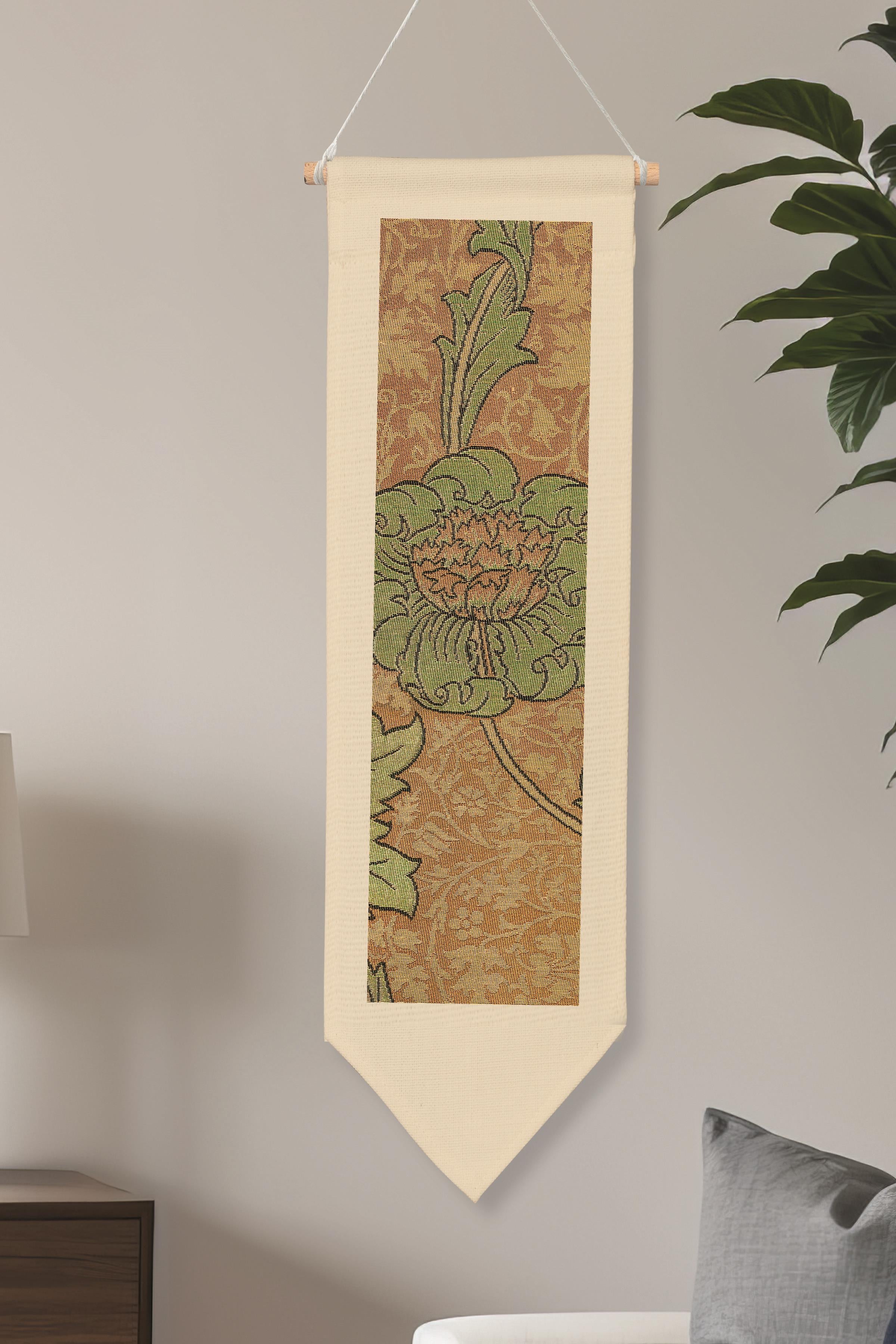 William Morisse Duvar Halısı, Sanat Serisi Dekor, 100cm Kanvas Flama Askılı Duvar Örtüsü NO:669
