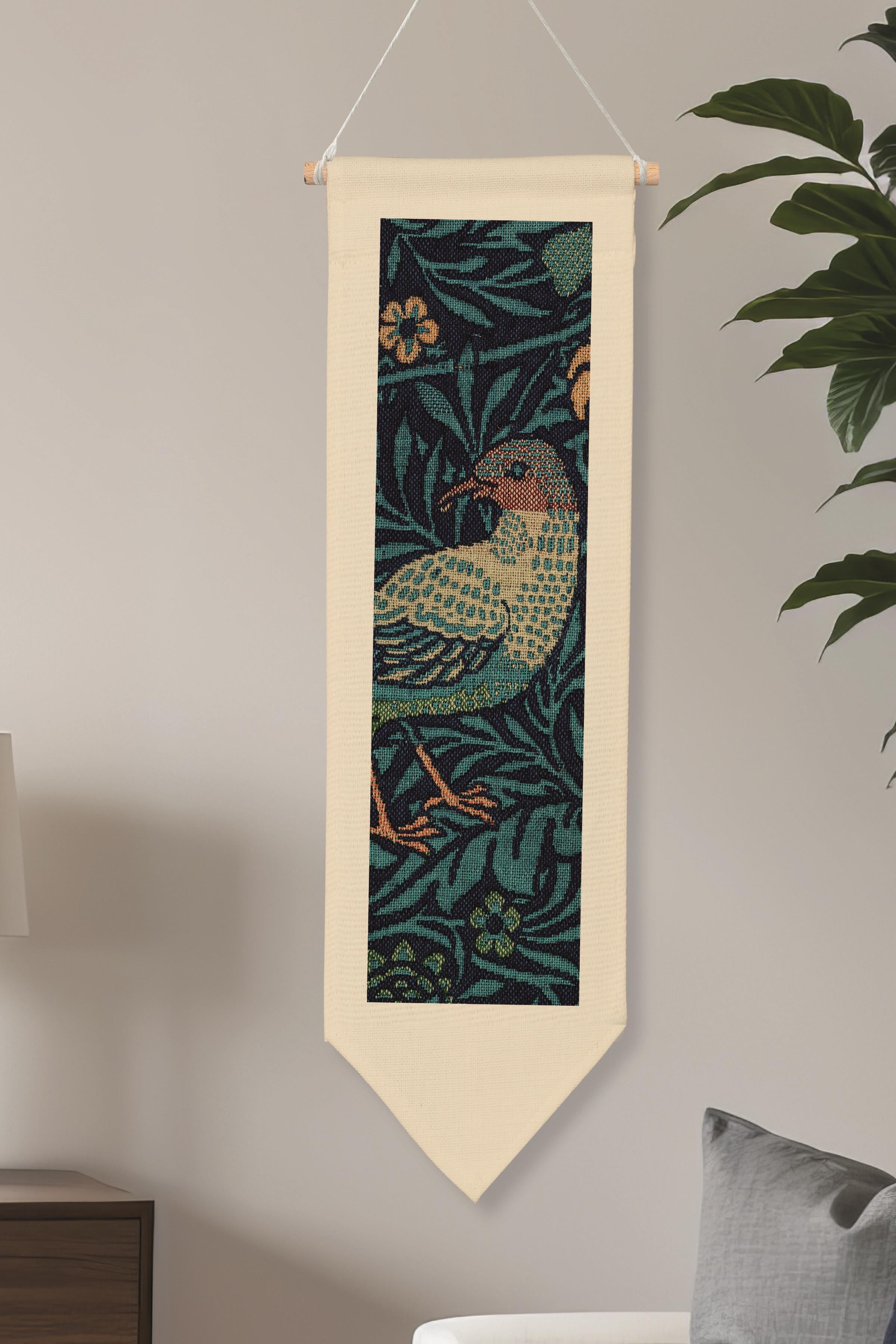 William Morisse Duvar Halısı, Sanat Serisi Dekor, 100cm Kanvas Flama Askılı Duvar Örtüsü NO:676