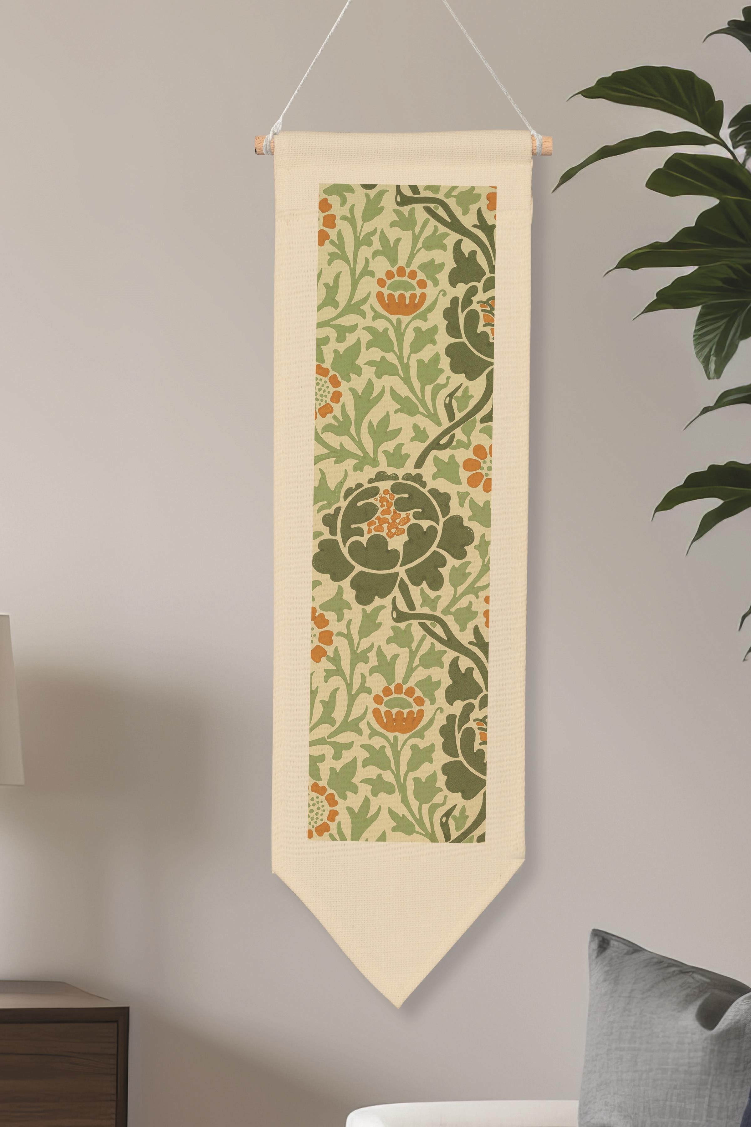 William Morisse Duvar Halısı, Sanat Serisi Dekor, 100cm Kanvas Flama Askılı Duvar Örtüsü NO:688