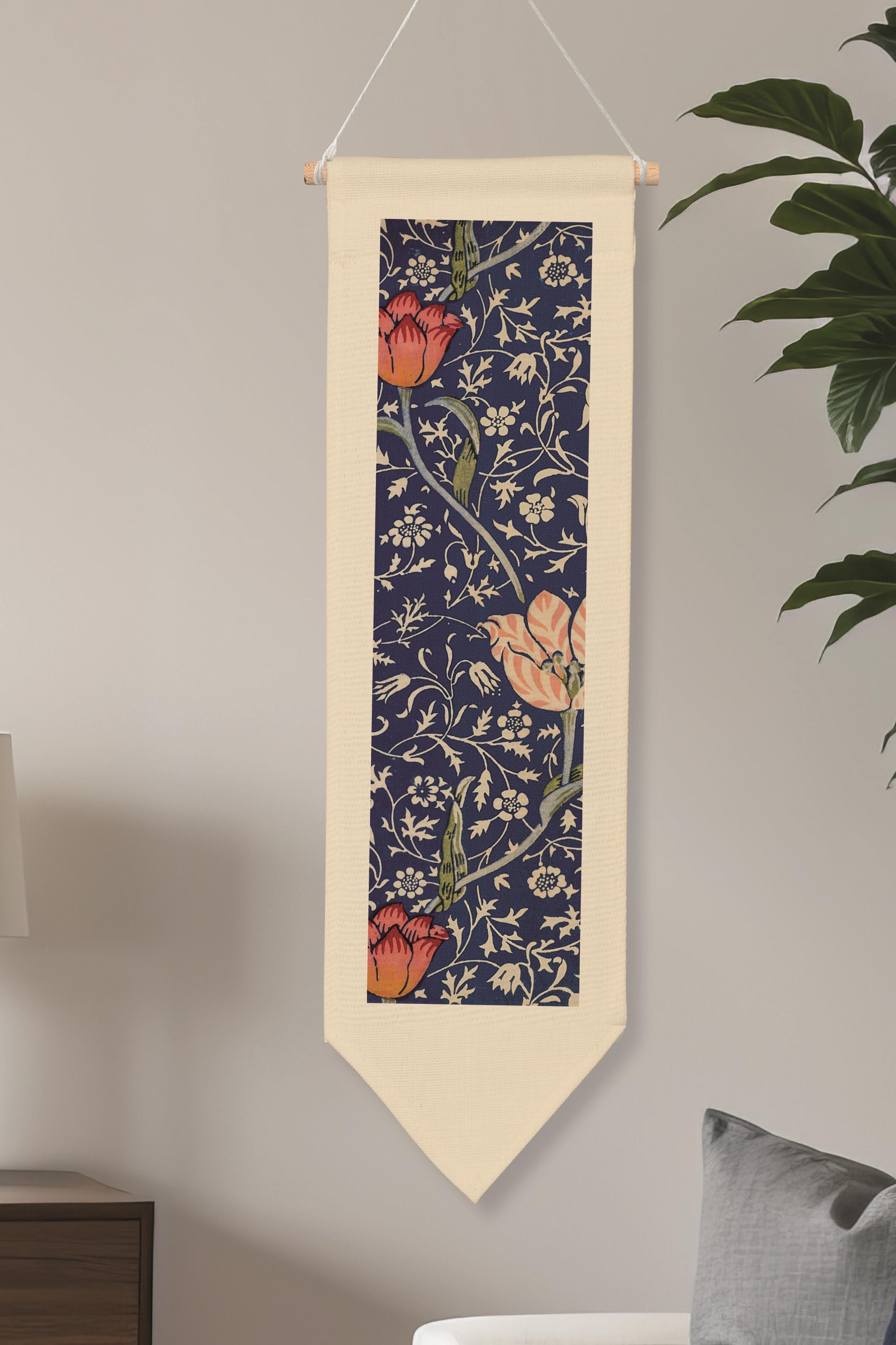 William Morisse Duvar Halısı, Sanat Serisi Dekor, 100cm Kanvas Flama Askılı Duvar Örtüsü NO:692