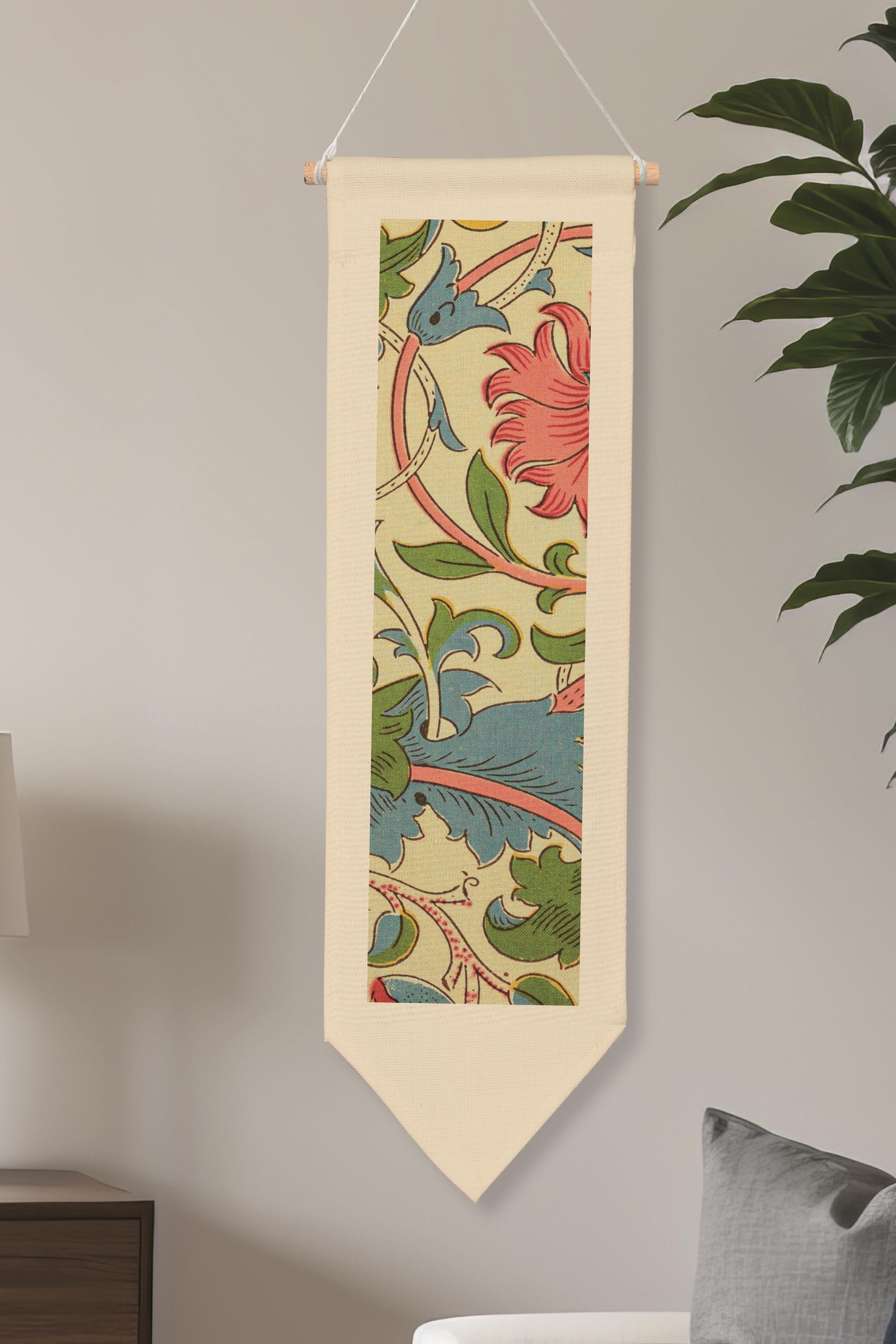 William Morisse Duvar Halısı, Sanat Serisi Dekor, 100cm Kanvas Flama Askılı Duvar Örtüsü NO:699