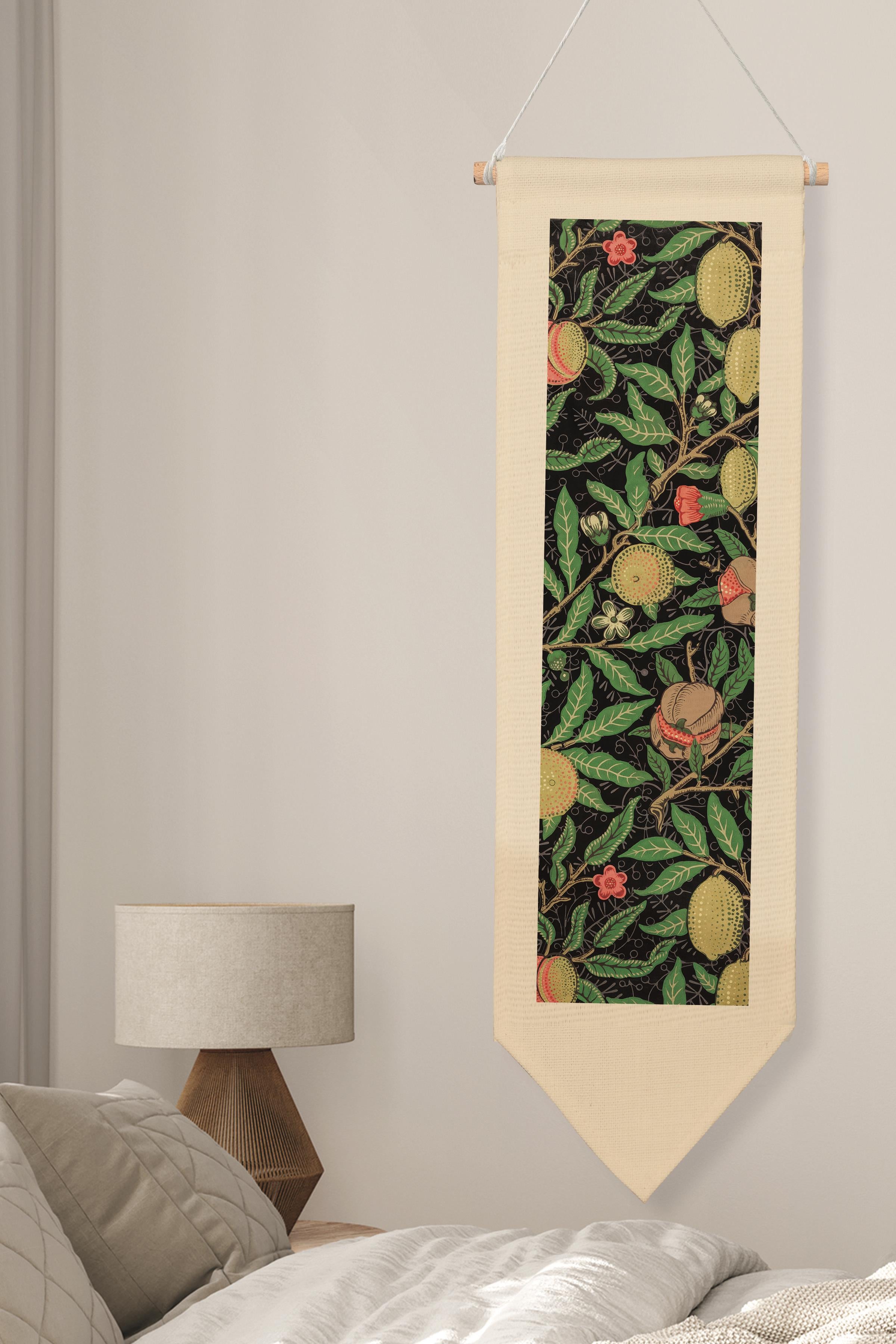 William Morisse Duvar Halısı, Sanat Serisi Dekor, 100cm Kanvas Flama Askılı Duvar Örtüsü NO:706