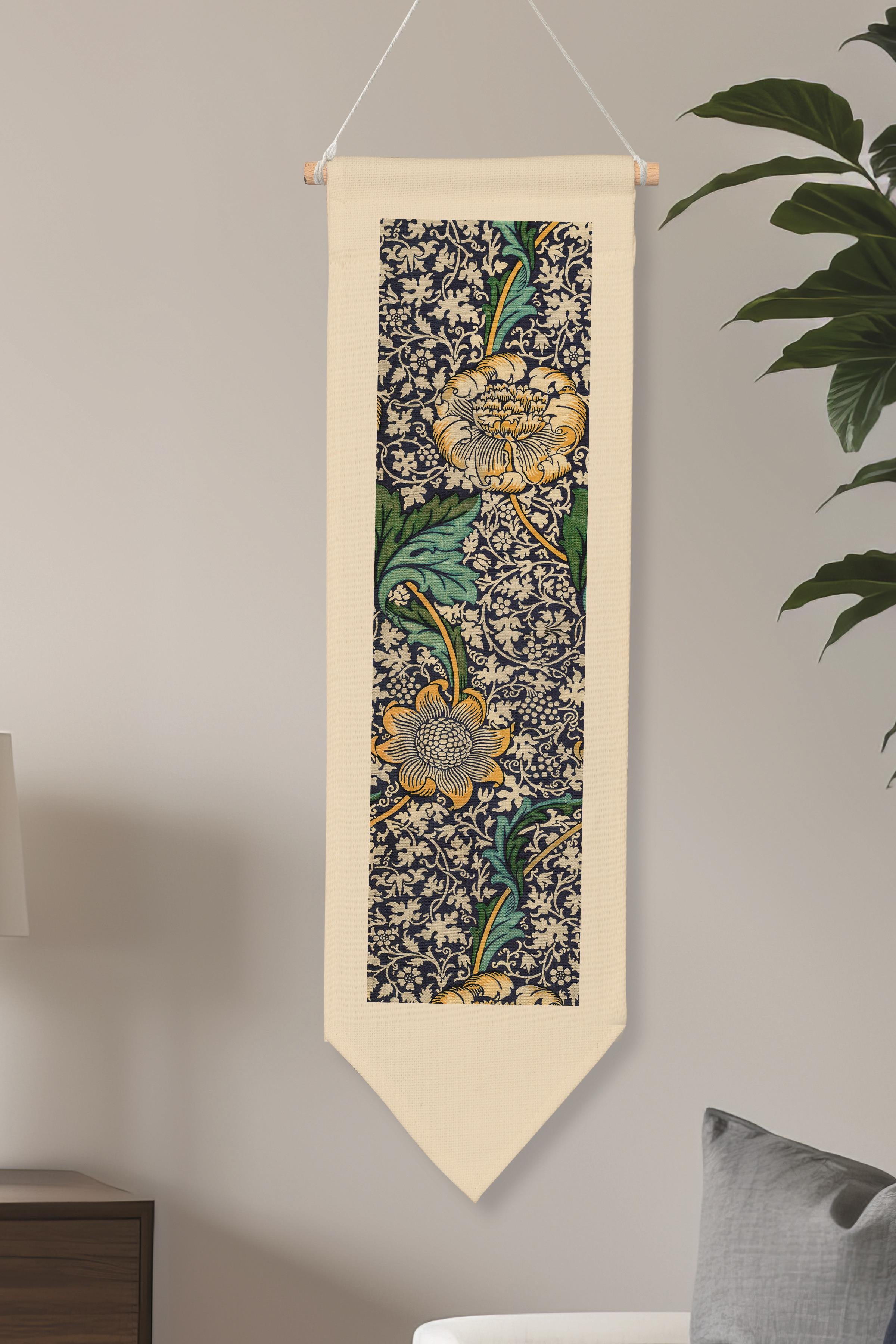 William Morisse Duvar Halısı, Sanat Serisi Dekor, 100cm Kanvas Flama Askılı Duvar Örtüsü NO:721