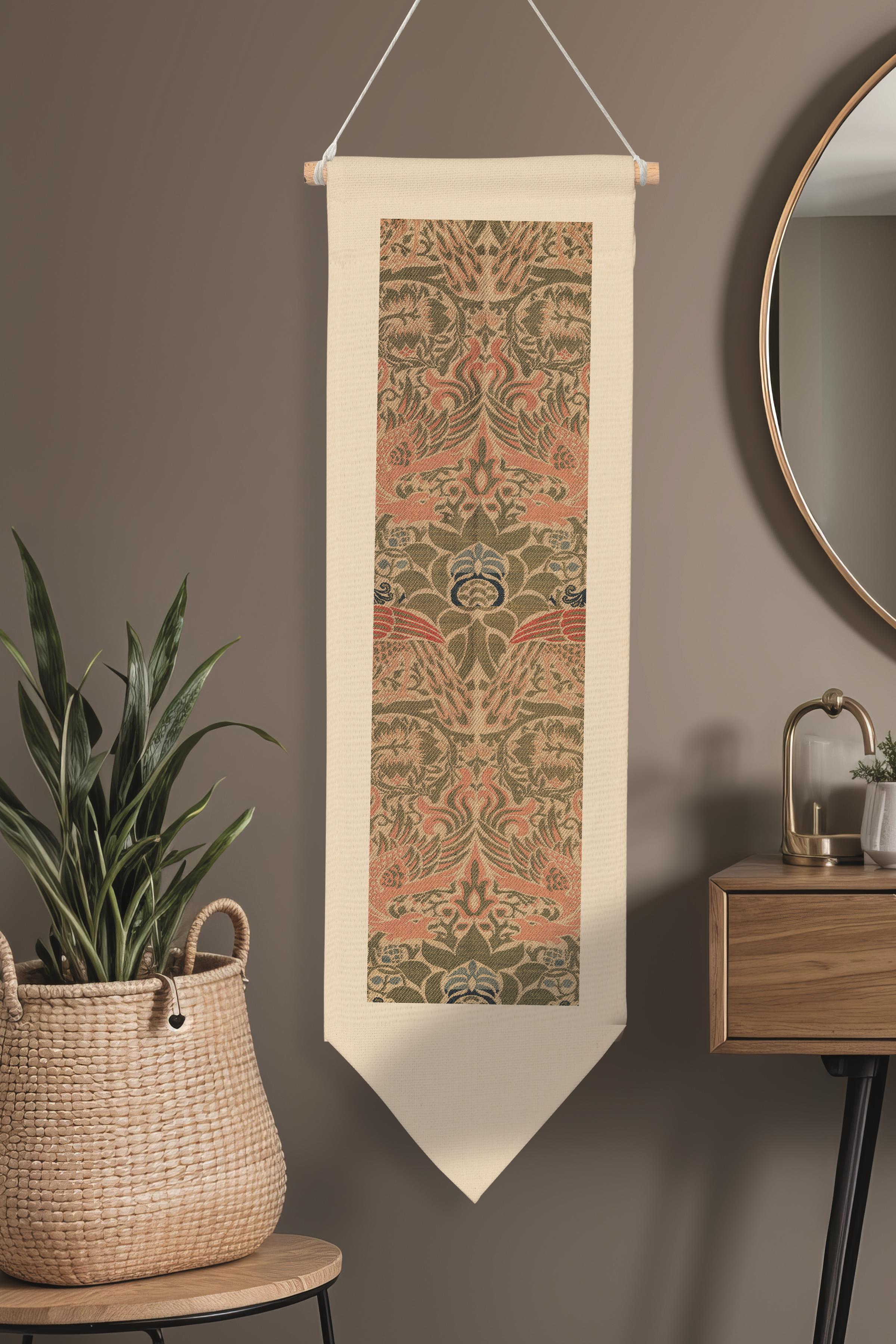 William Morisse Duvar Halısı, Sanat Serisi Dekor, 100cm Kanvas Flama Askılı Duvar Örtüsü NO:723