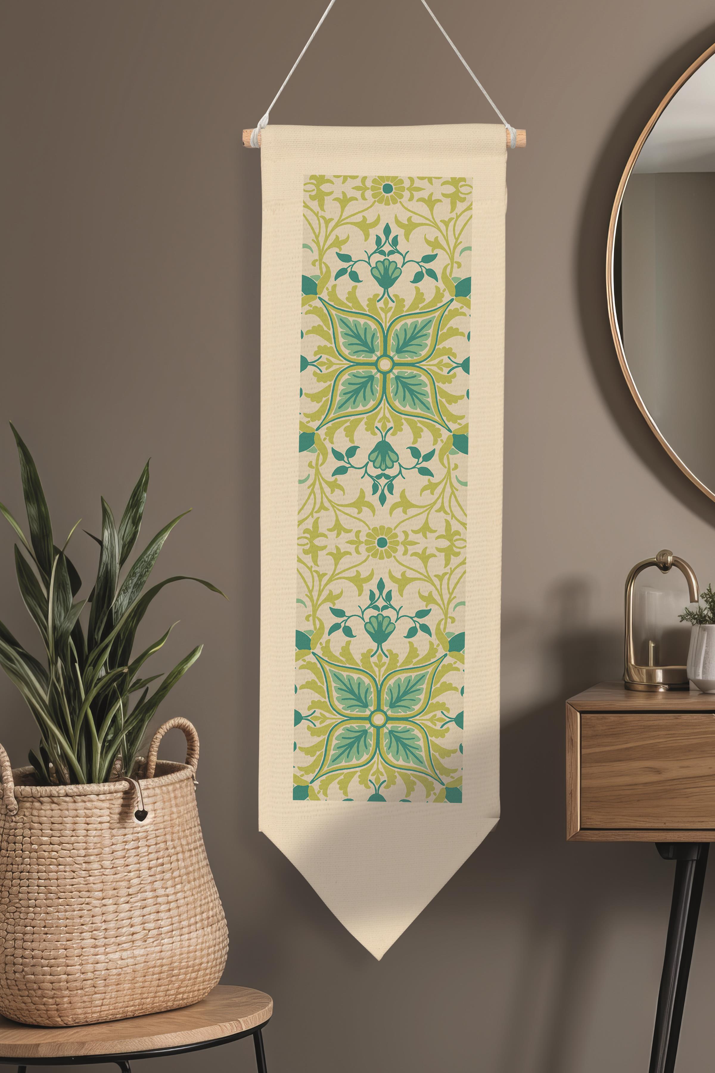 William Morisse Duvar Halısı, Sanat Serisi Dekor, 100cm Kanvas Flama Askılı Duvar Örtüsü NO:725