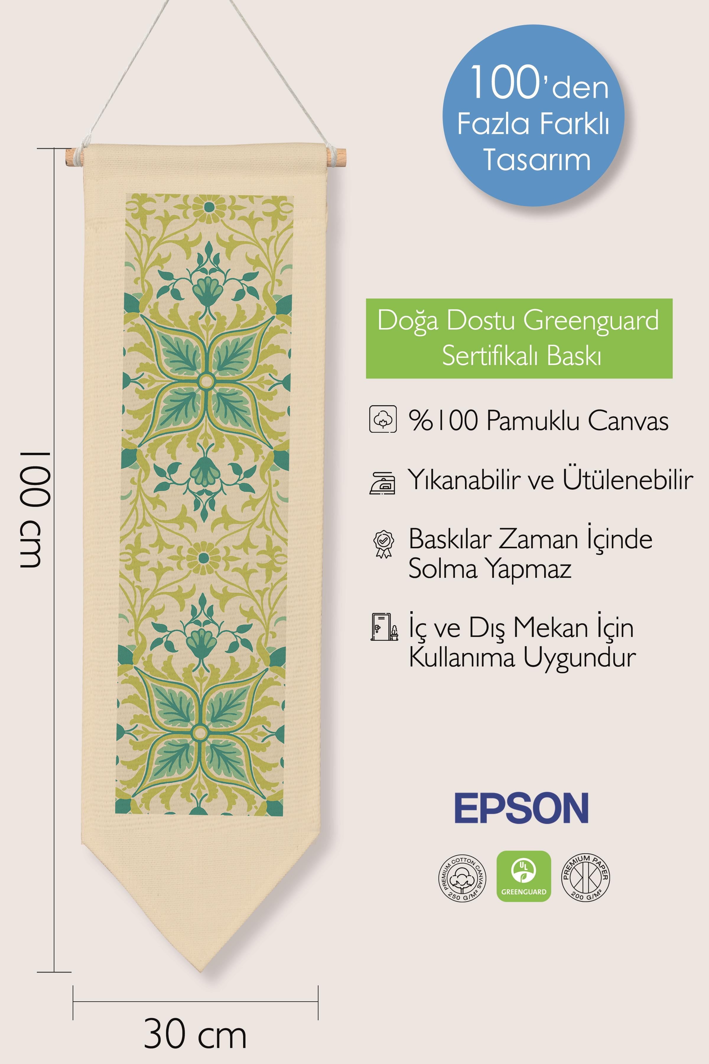 William Morisse Duvar Halısı, Sanat Serisi Dekor, 100cm Kanvas Flama Askılı Duvar Örtüsü NO:725