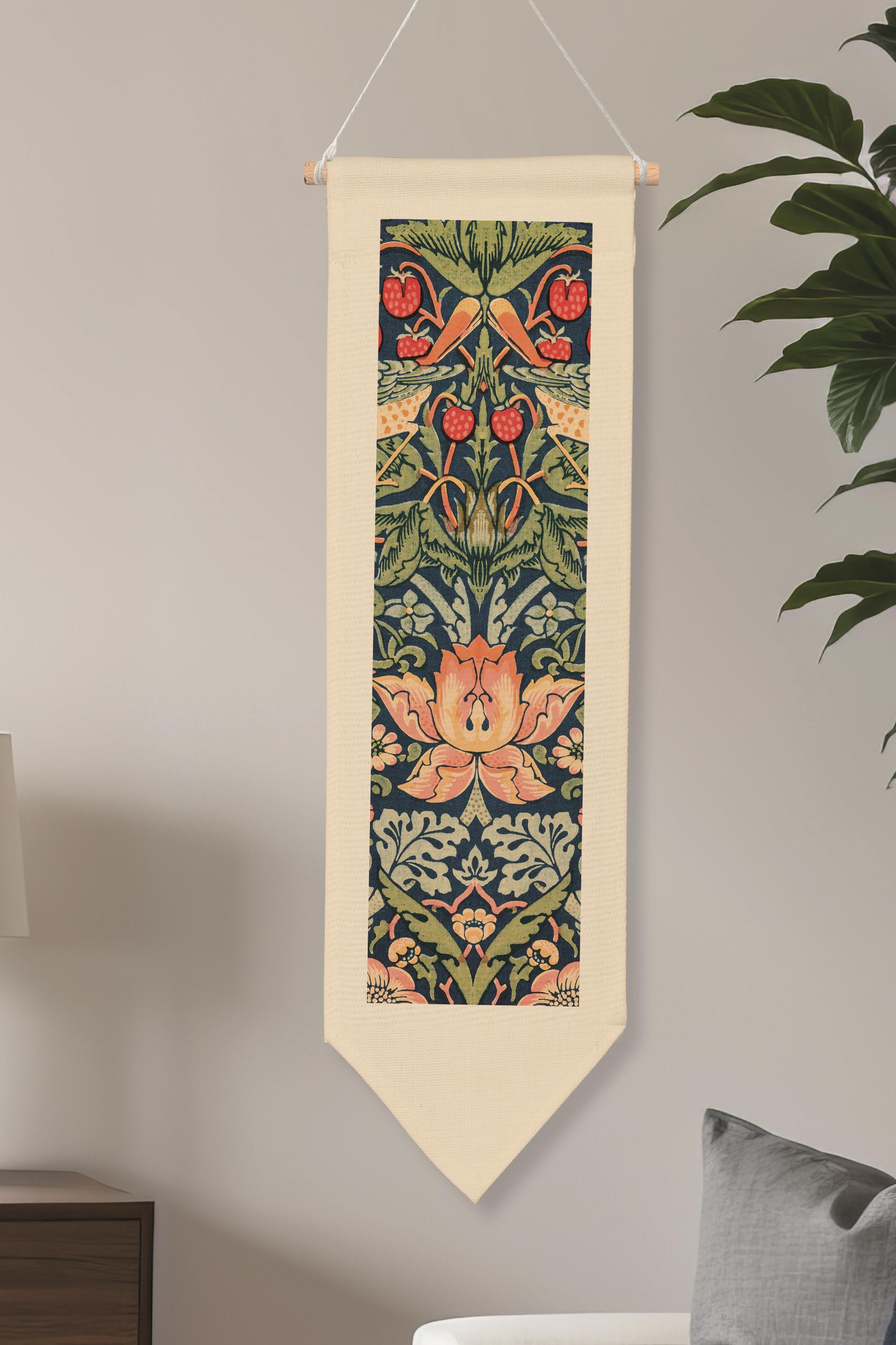 William Morisse Duvar Halısı, Sanat Serisi Dekor, 100cm Kanvas Flama Askılı Duvar Örtüsü NO:726