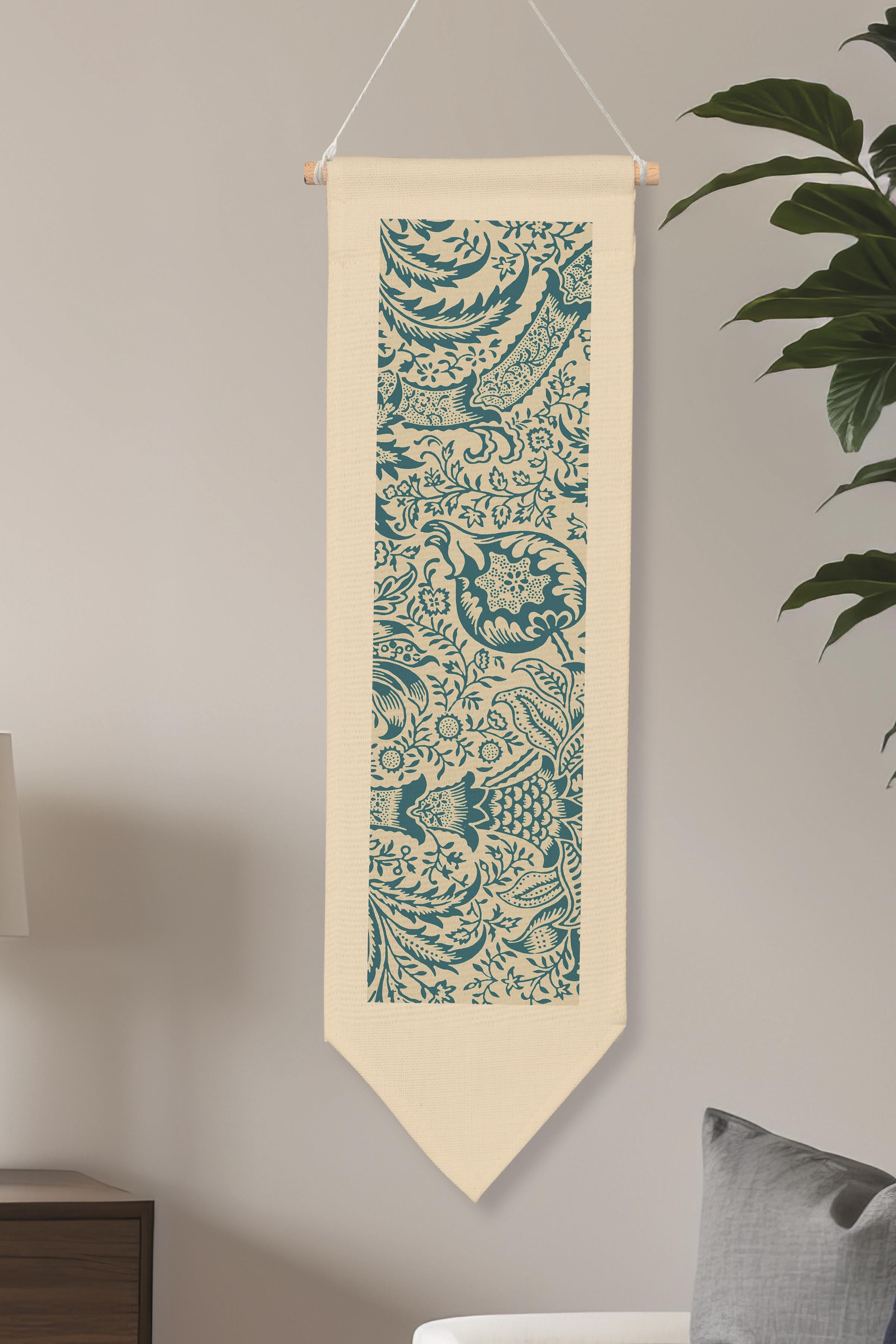 William Morisse Duvar Halısı, Sanat Serisi Dekor, 100cm Kanvas Flama Askılı Duvar Örtüsü NO:727