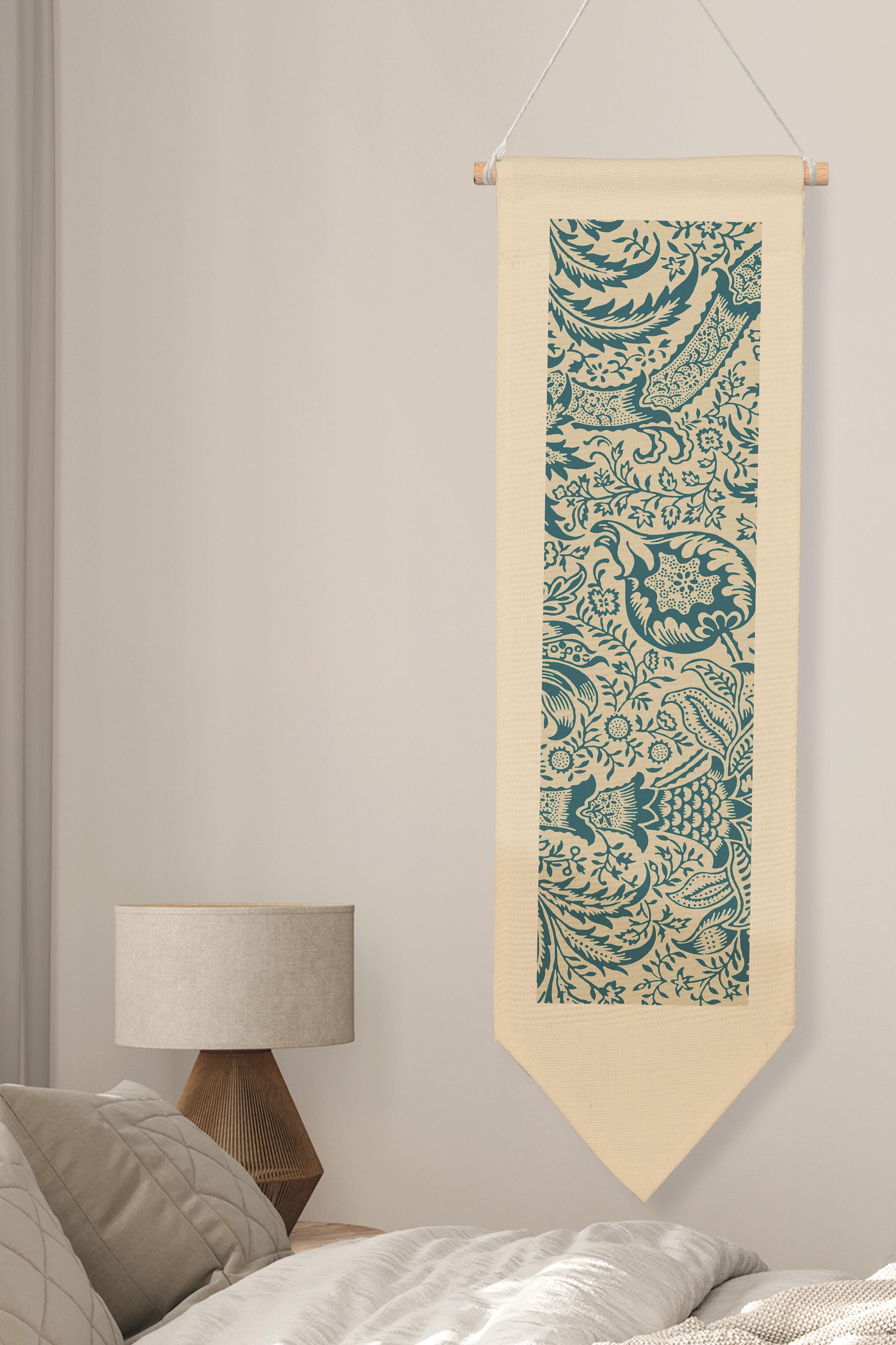 William Morisse Duvar Halısı, Sanat Serisi Dekor, 100cm Kanvas Flama Askılı Duvar Örtüsü NO:727