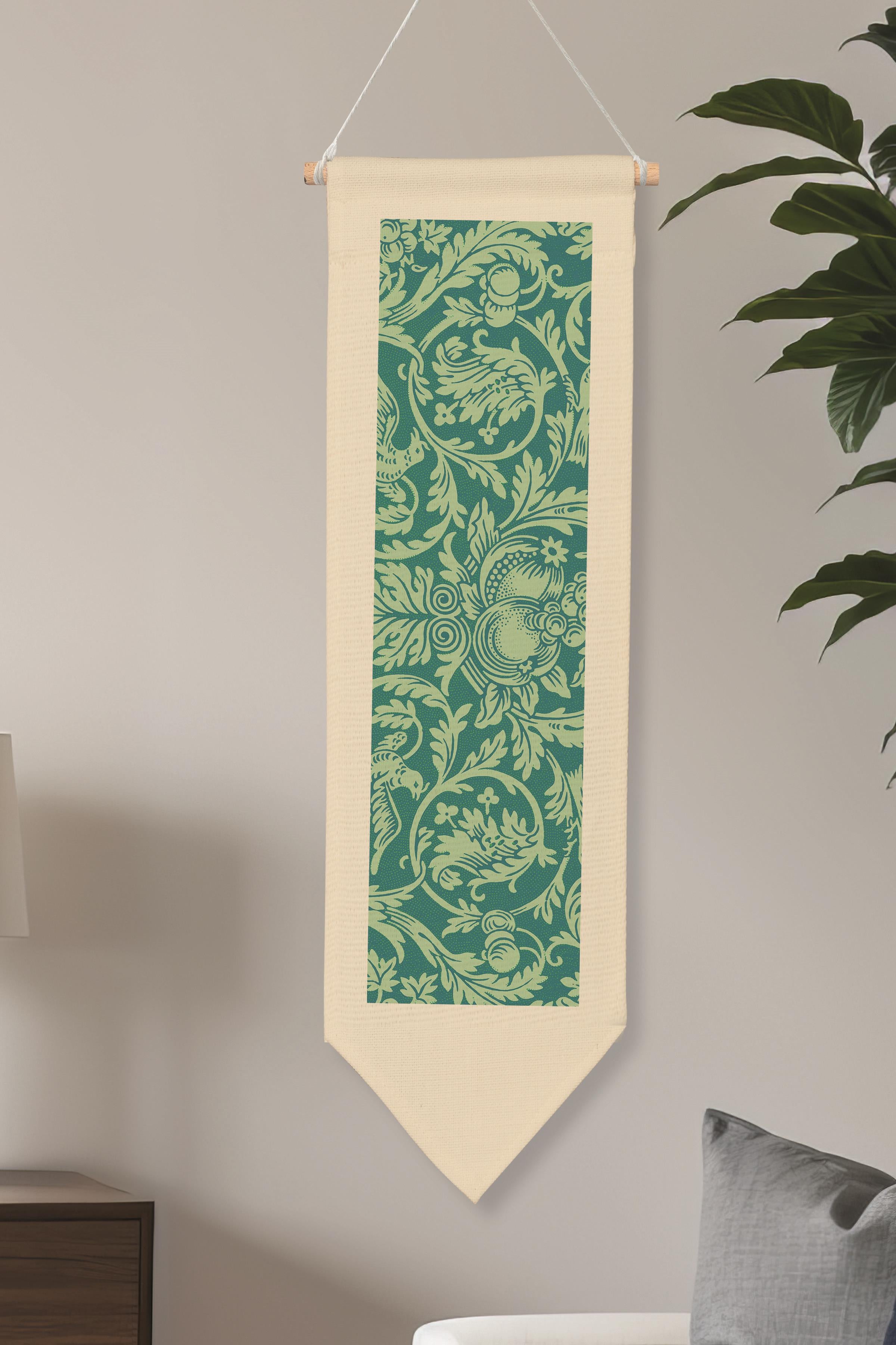 William Morisse Duvar Halısı, Sanat Serisi Dekor, 100cm Kanvas Flama Askılı Duvar Örtüsü NO:728