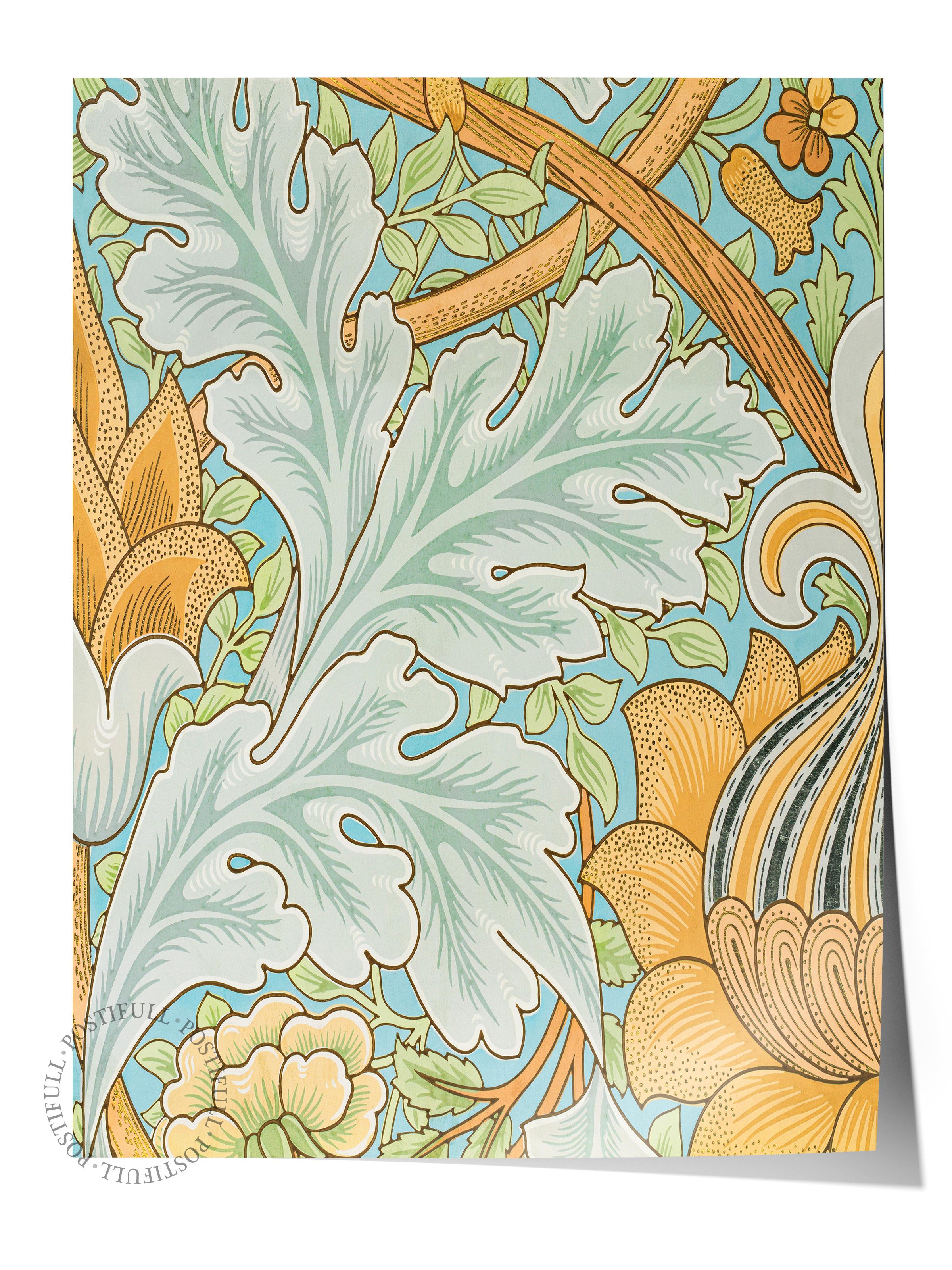 William Morris Poster No:1 Modern Sanat Poster - Sanat Dekor Serisi - Duvar Tablosu, HD Baskı