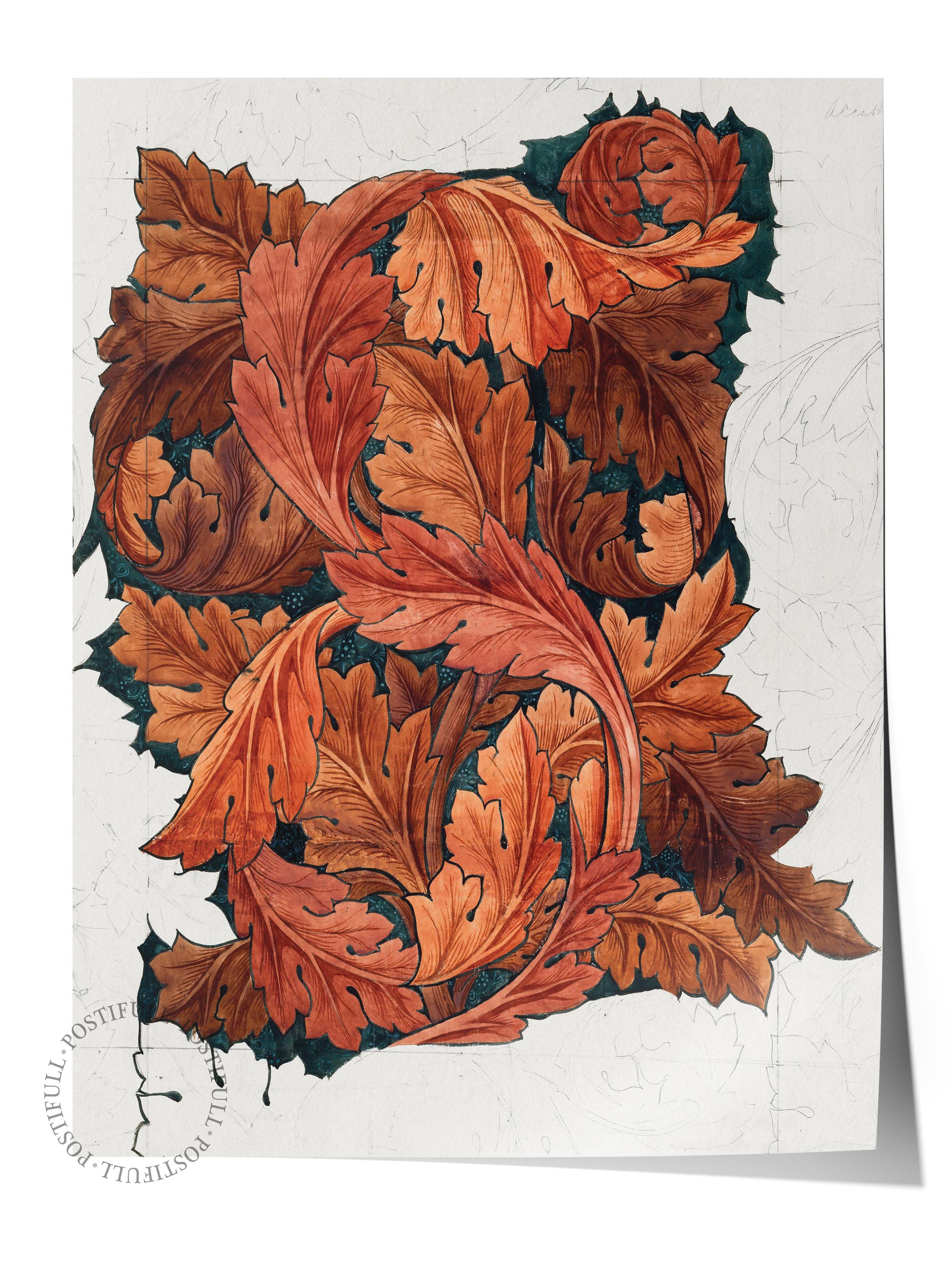 William Morris Poster No:14 Modern Sanat Poster - Sanat Dekor Serisi - Duvar Tablosu, HD Baskı