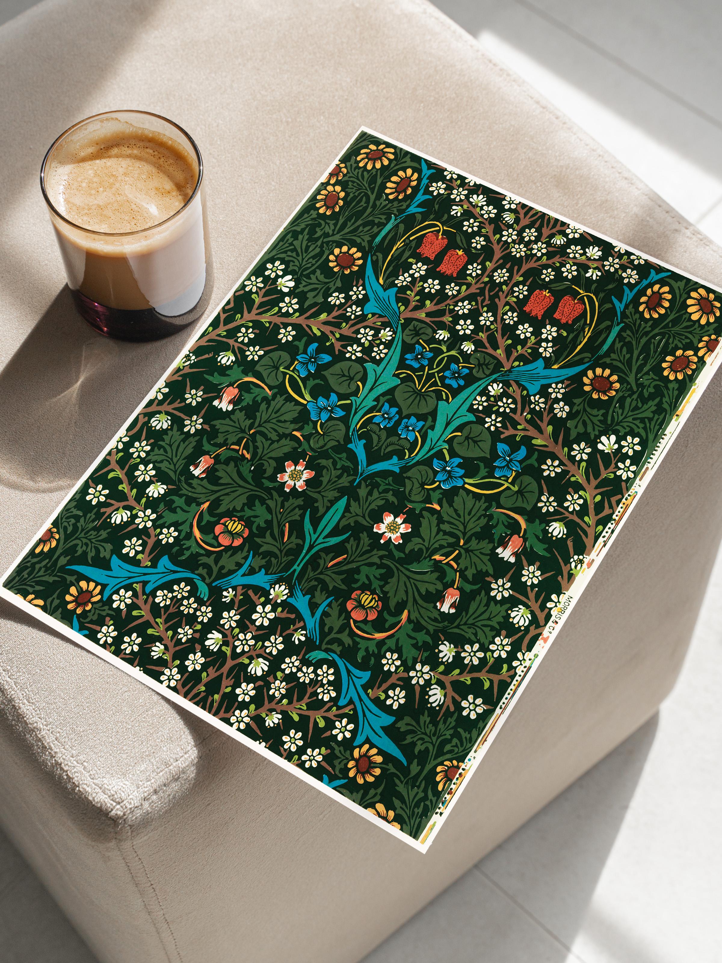 William Morris Poster No:16 Modern Sanat Poster - Sanat Dekor Serisi - Duvar Tablosu, HD Baskı
