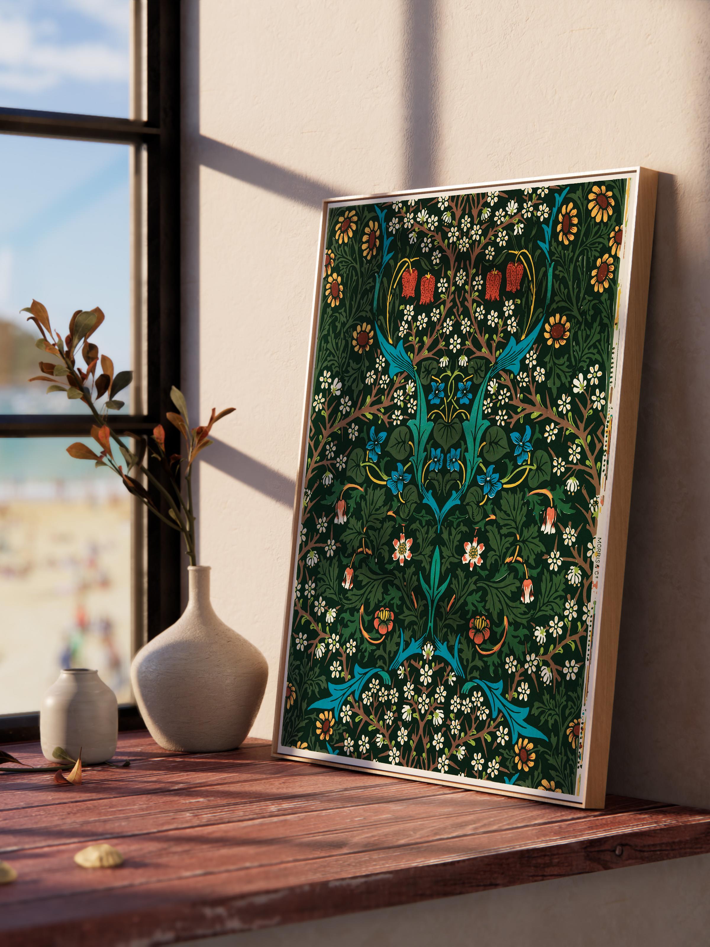 William Morris Poster No:16 Modern Sanat Poster - Sanat Dekor Serisi - Duvar Tablosu, HD Baskı