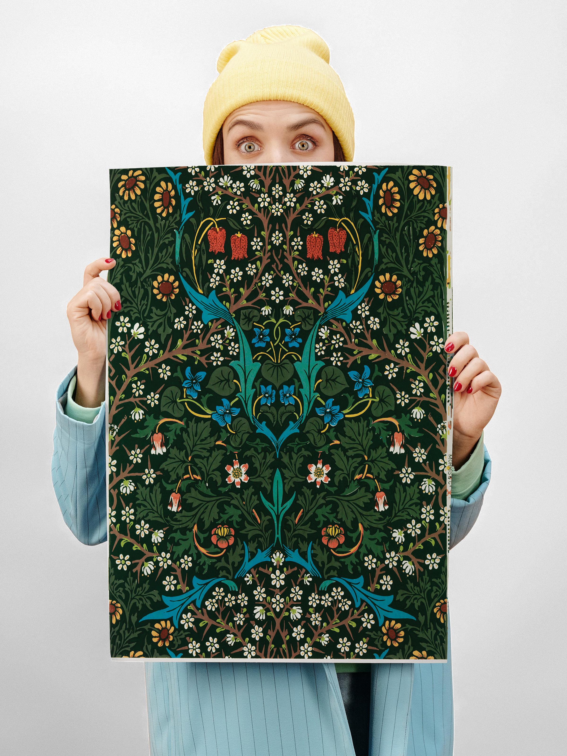 William Morris Poster No:16 Modern Sanat Poster - Sanat Dekor Serisi - Duvar Tablosu, HD Baskı