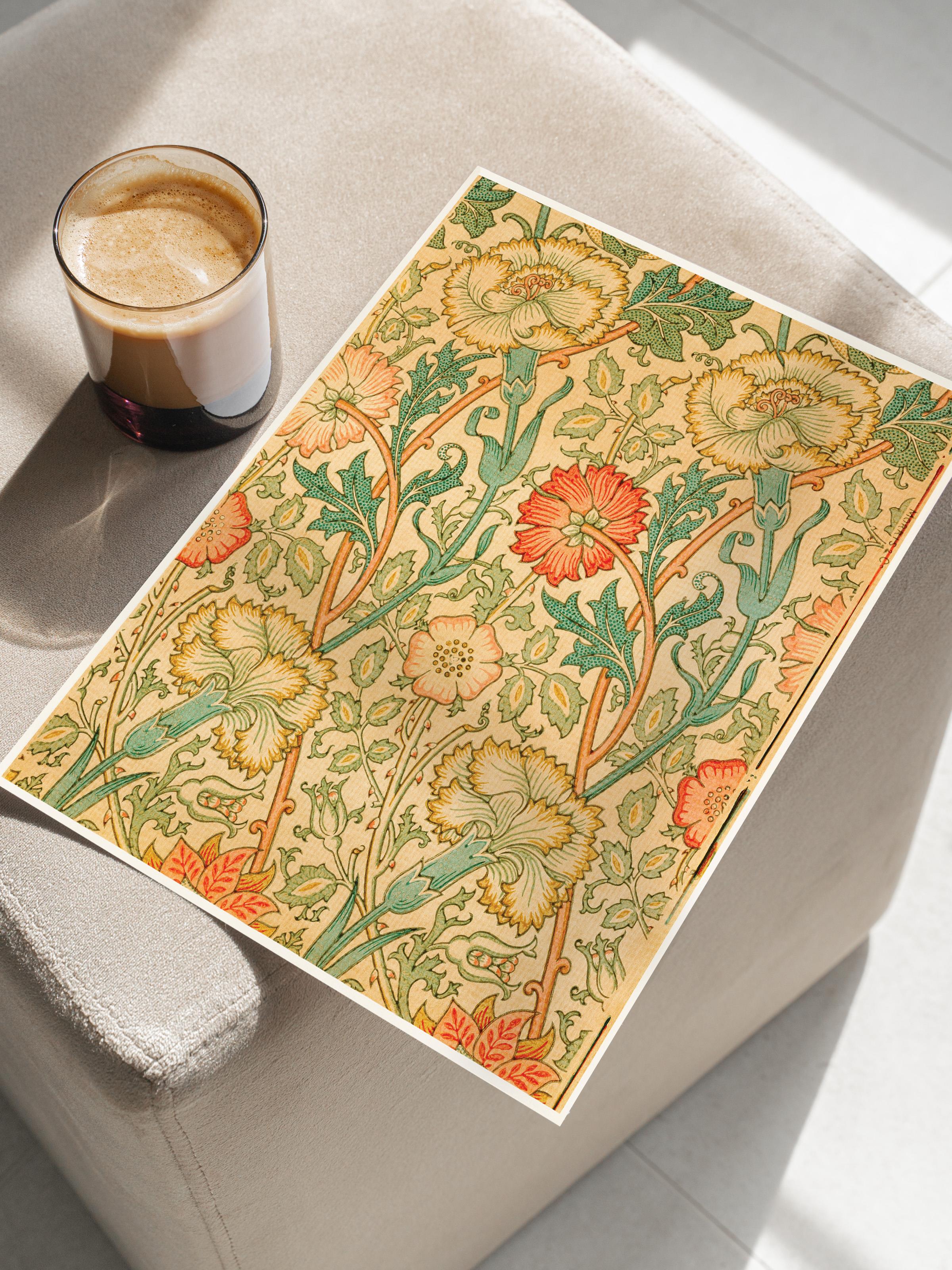 William Morris Poster No:17 Modern Sanat Poster - Sanat Dekor Serisi - Duvar Tablosu, HD Baskı