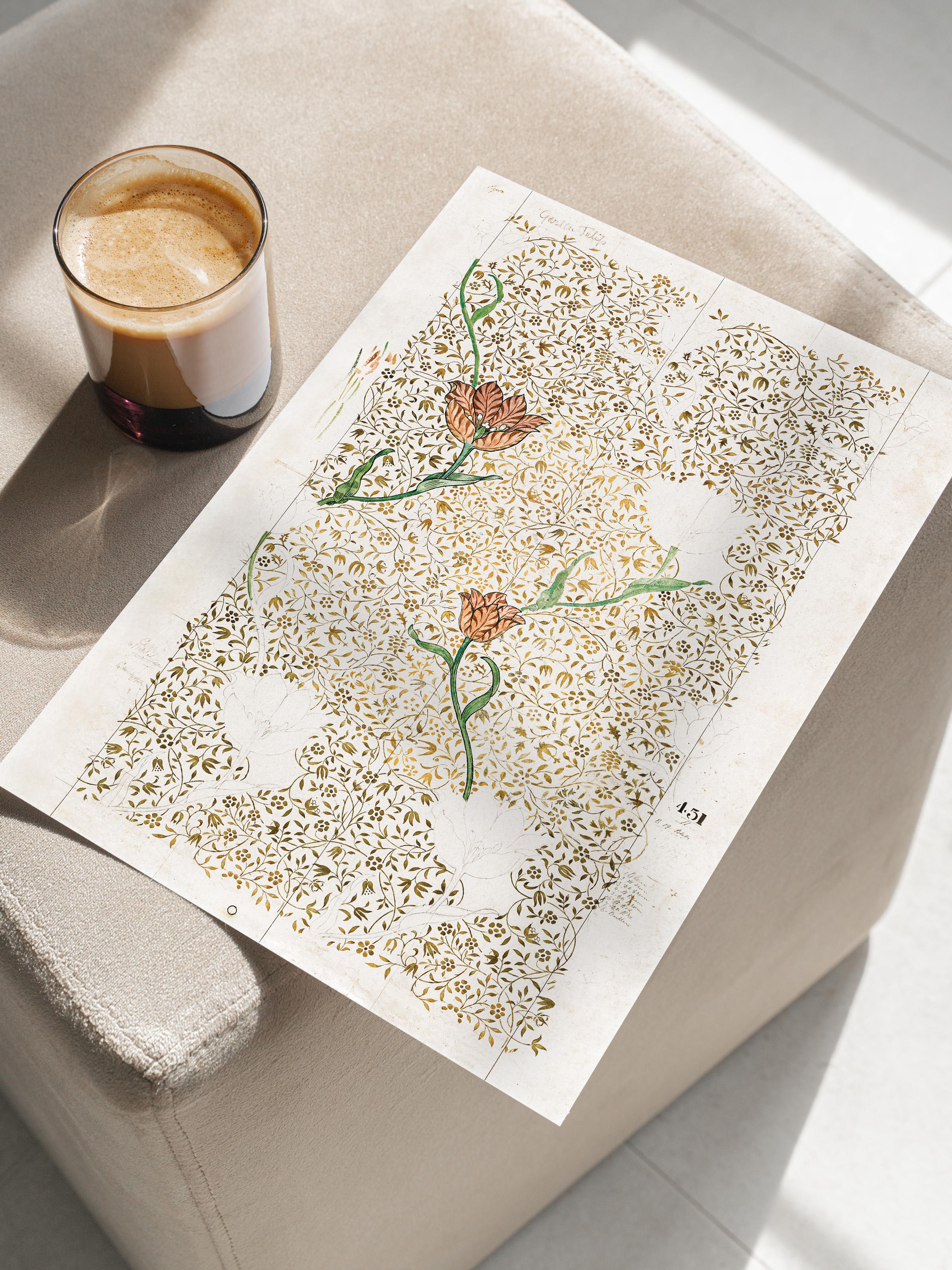 William Morris Poster No:20 Modern Sanat Poster - Sanat Dekor Serisi - Duvar Tablosu, HD Baskı