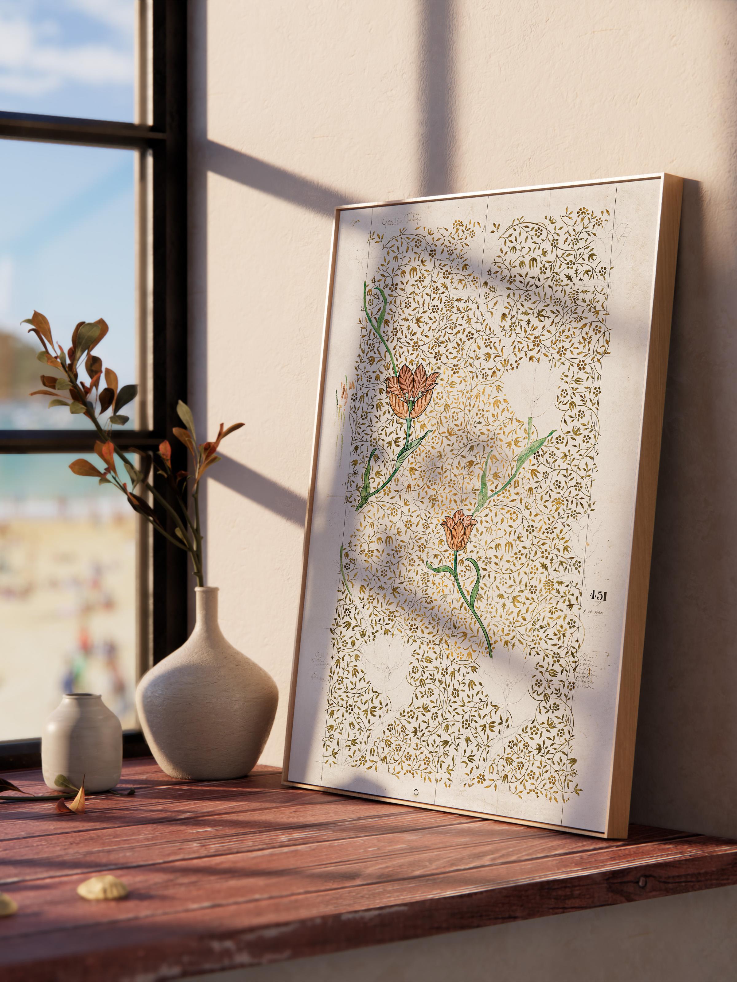 William Morris Poster No:20 Modern Sanat Poster - Sanat Dekor Serisi - Duvar Tablosu, HD Baskı