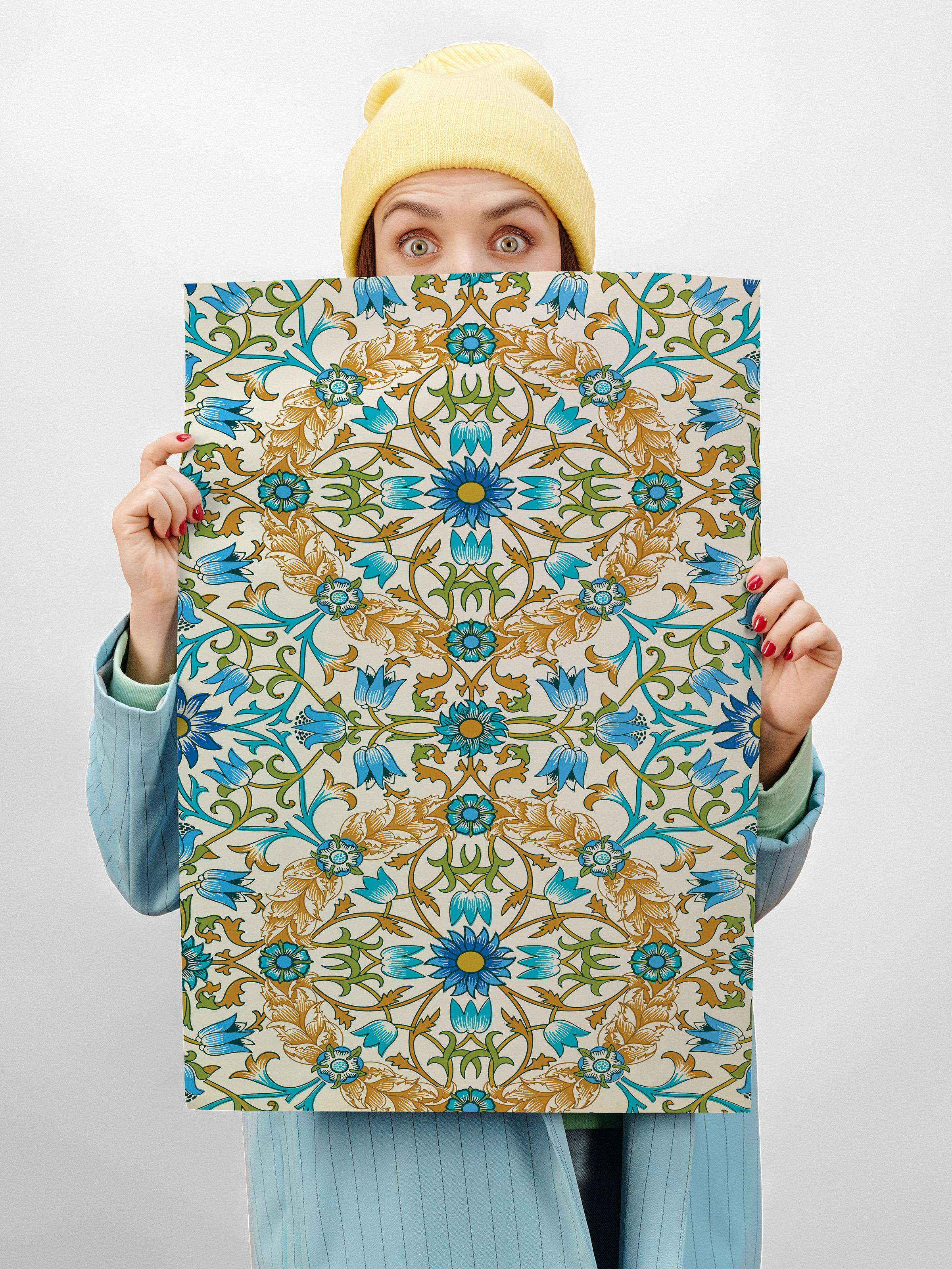 William Morris Poster No:22 Modern Sanat Poster - Sanat Dekor Serisi - Duvar Tablosu, HD Baskı