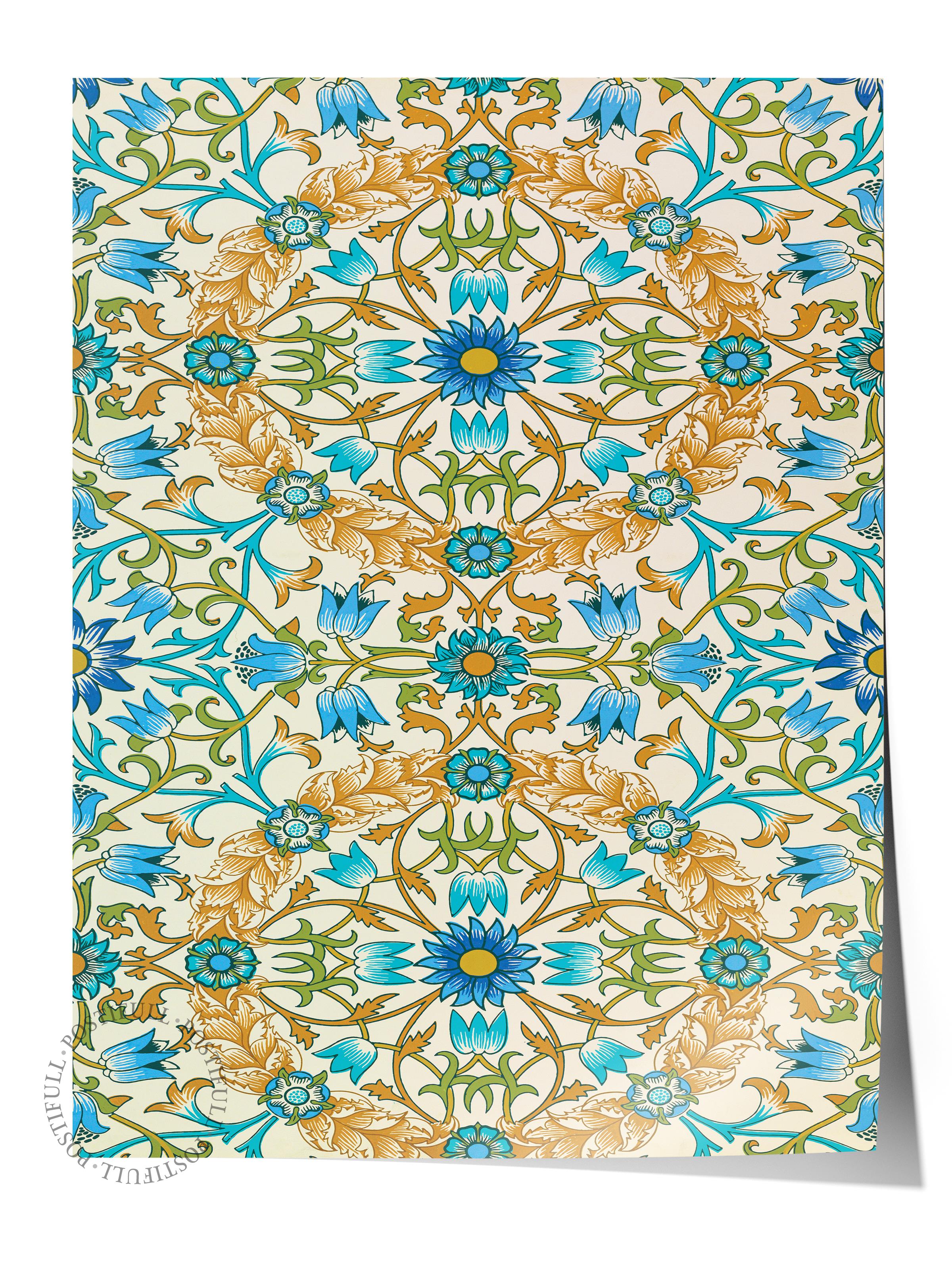 William Morris Poster No:22 Modern Sanat Poster - Sanat Dekor Serisi - Duvar Tablosu, HD Baskı