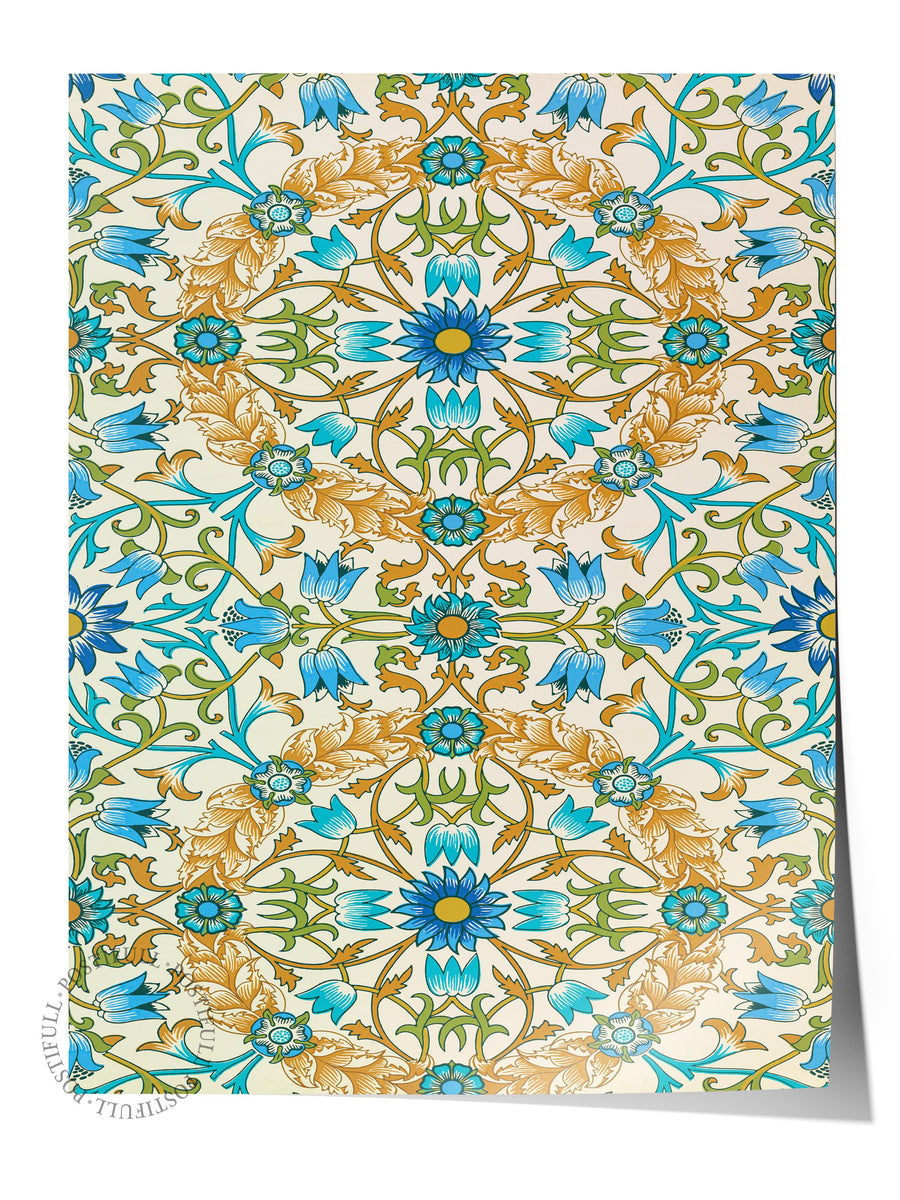 William Morris Poster No:22 Modern Sanat Poster - Sanat Dekor Serisi - Duvar Tablosu, HD Baskı