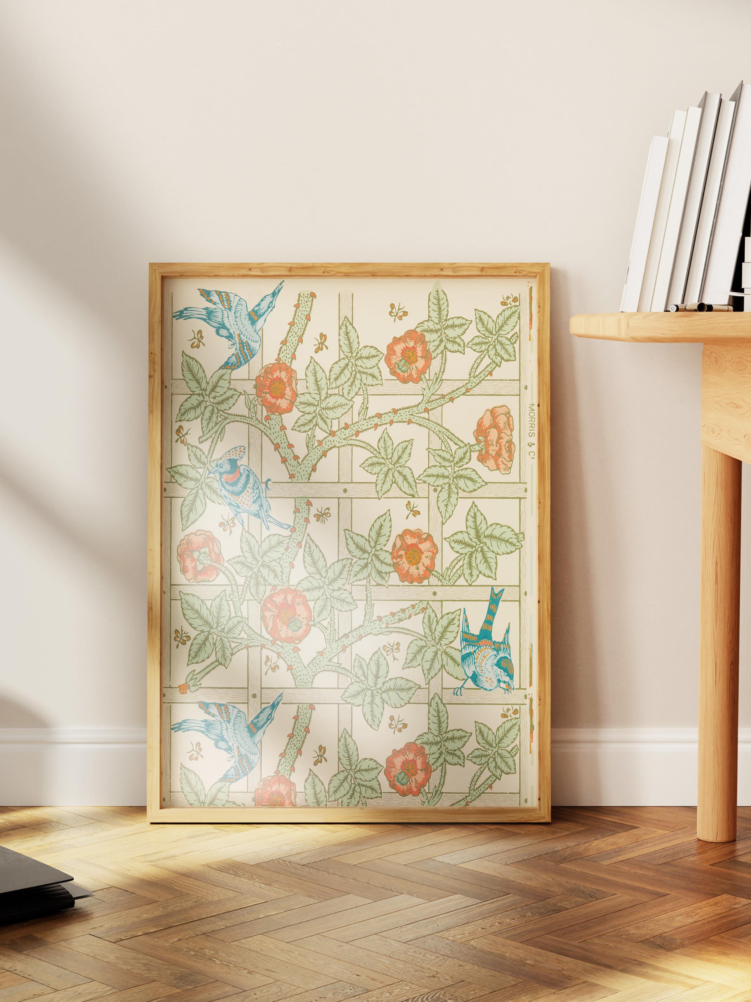 William Morris Poster No:25 Modern Sanat Poster - Sanat Dekor Serisi - Duvar Tablosu, HD Baskı