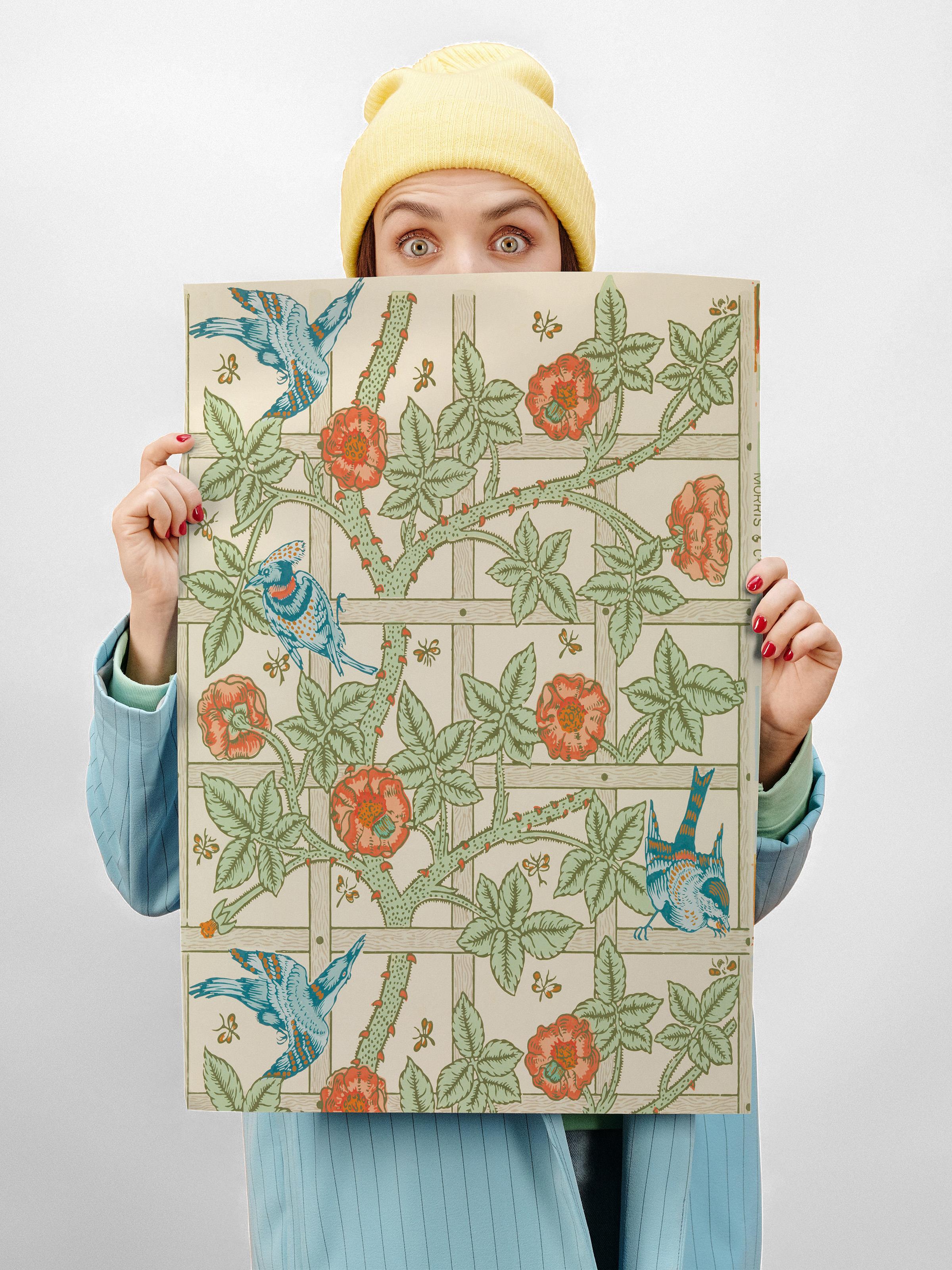 William Morris Poster No:25 Modern Sanat Poster - Sanat Dekor Serisi - Duvar Tablosu, HD Baskı