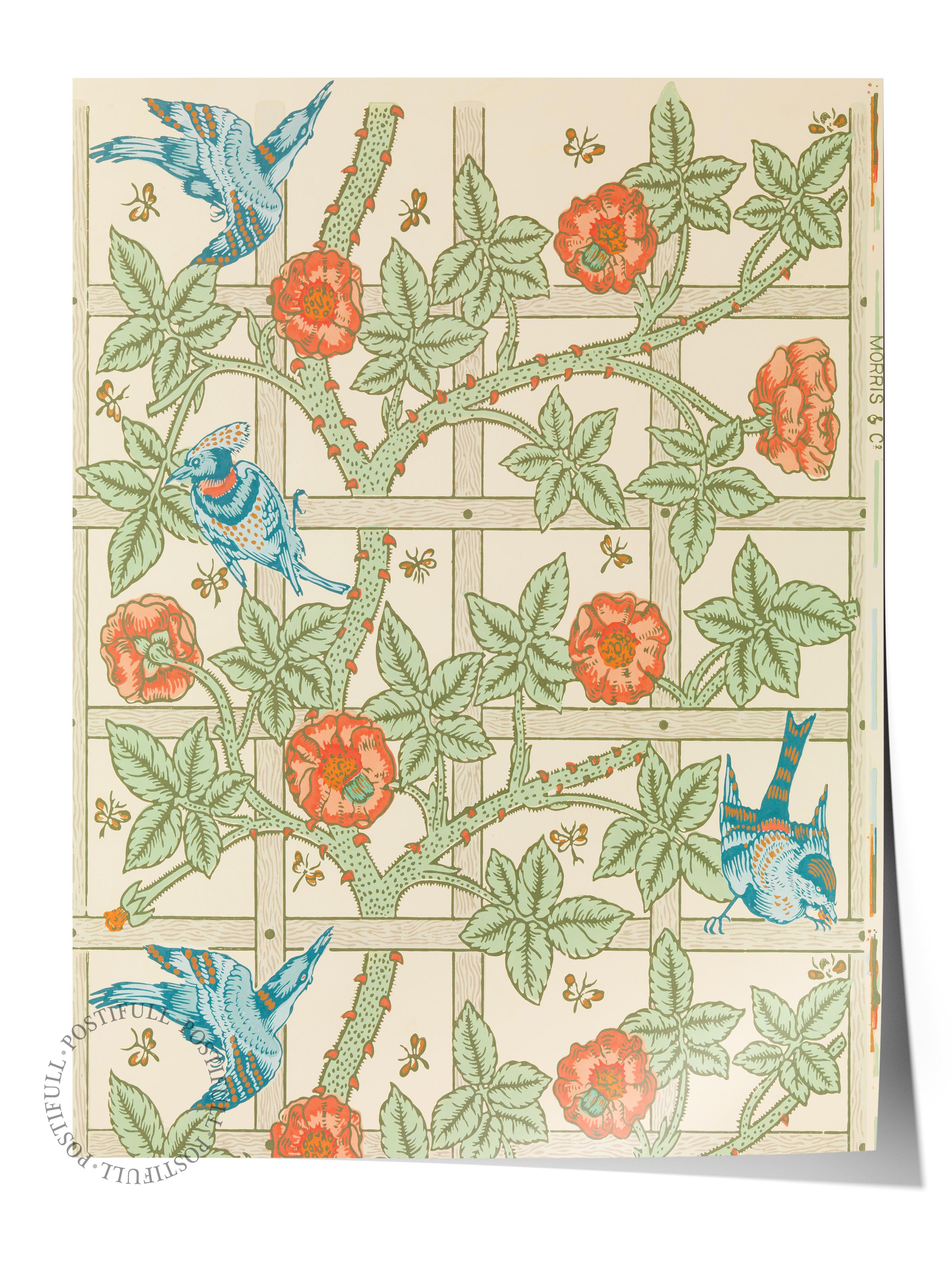 William Morris Poster No:25 Modern Sanat Poster - Sanat Dekor Serisi - Duvar Tablosu, HD Baskı