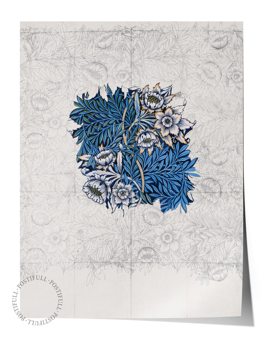William Morris Poster No:29 Modern Sanat Poster - Sanat Dekor Serisi - Duvar Tablosu, HD Baskı