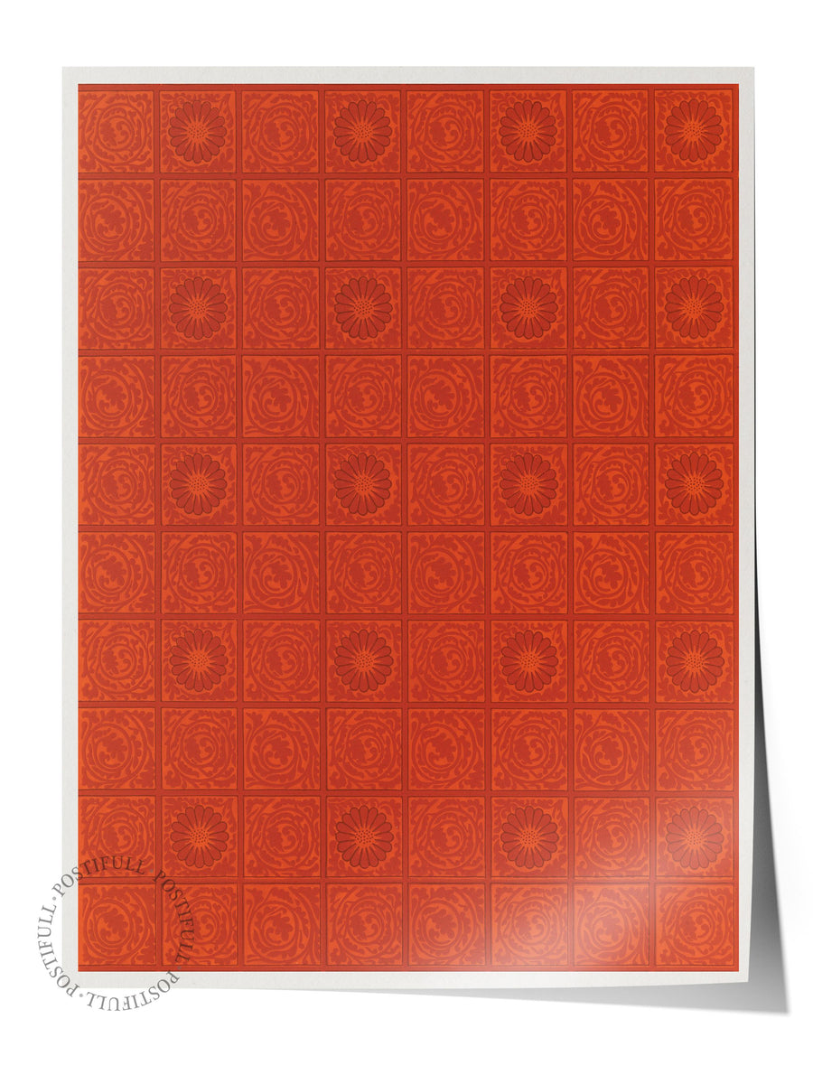 William Morris Poster No:37 Modern Sanat Poster - Sanat Dekor Serisi - Duvar Tablosu, HD Baskı