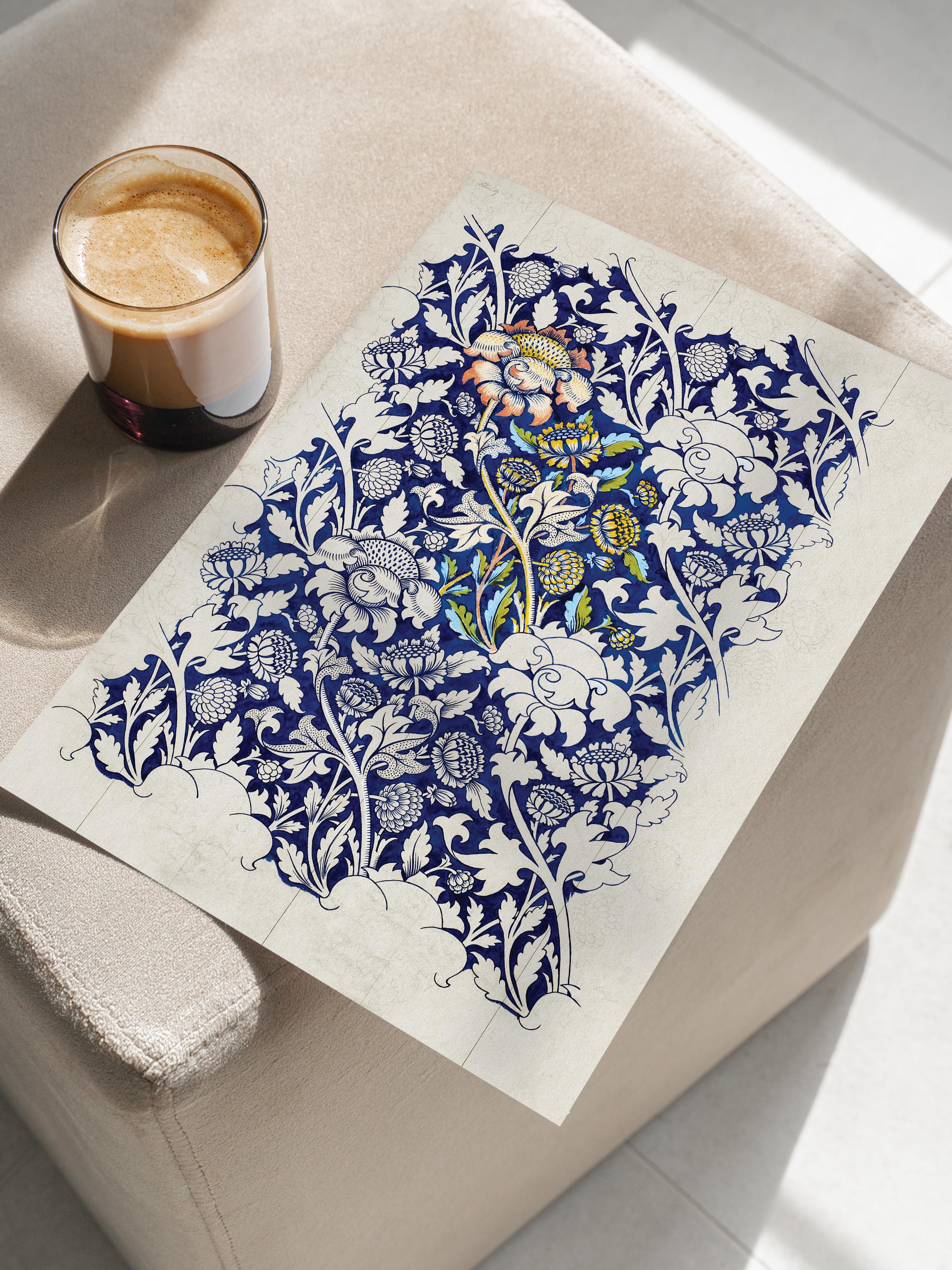 William Morris Poster No:5 Modern Sanat Poster - Sanat Dekor Serisi - Duvar Tablosu, HD Baskı