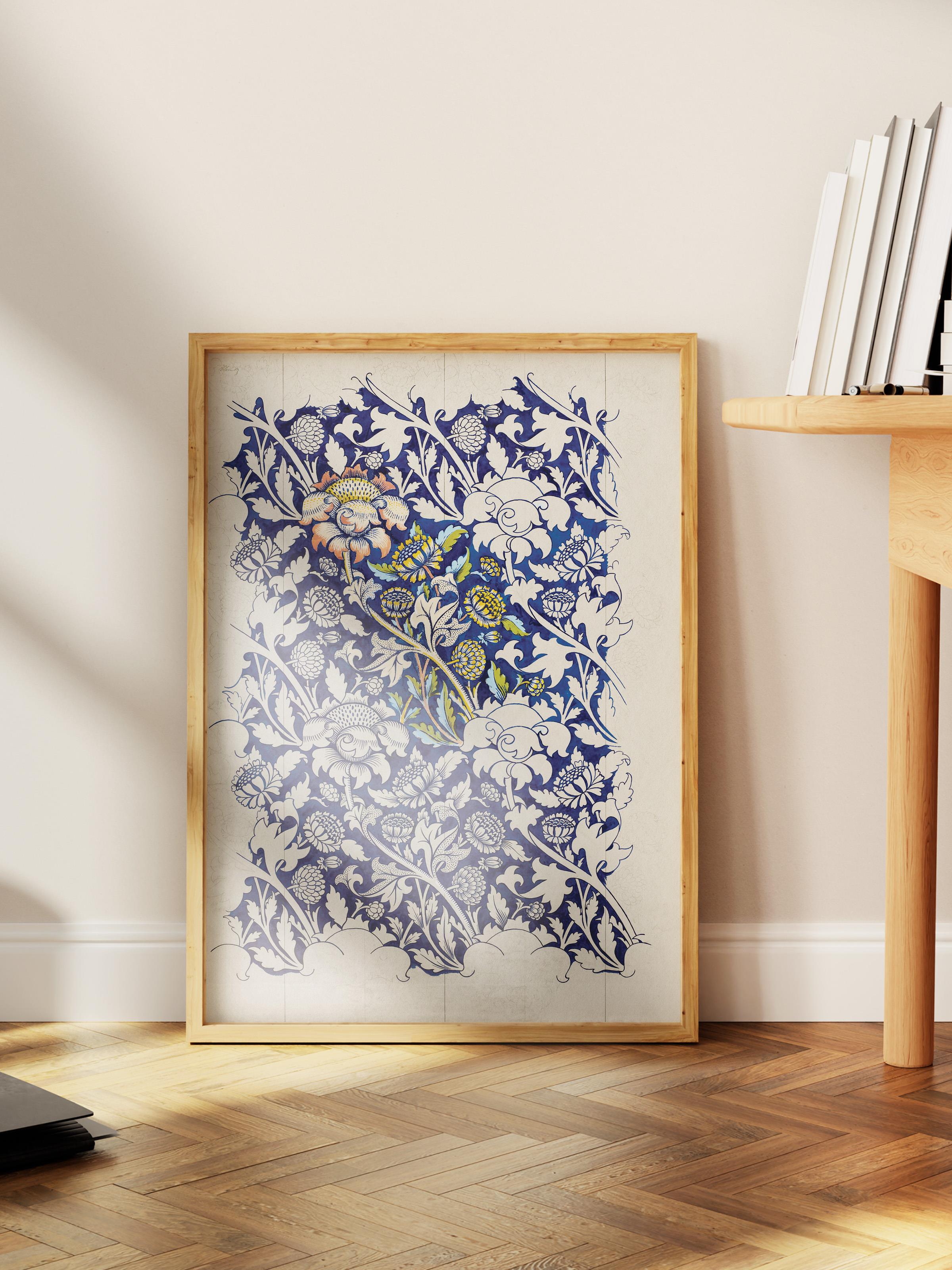 William Morris Poster No:5 Modern Sanat Poster - Sanat Dekor Serisi - Duvar Tablosu, HD Baskı