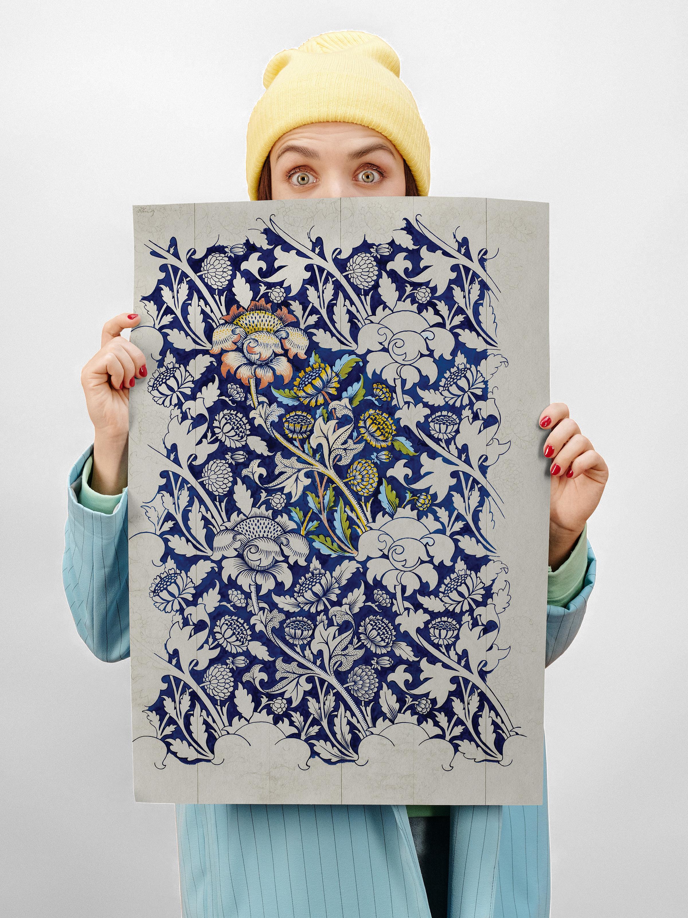 William Morris Poster No:5 Modern Sanat Poster - Sanat Dekor Serisi - Duvar Tablosu, HD Baskı