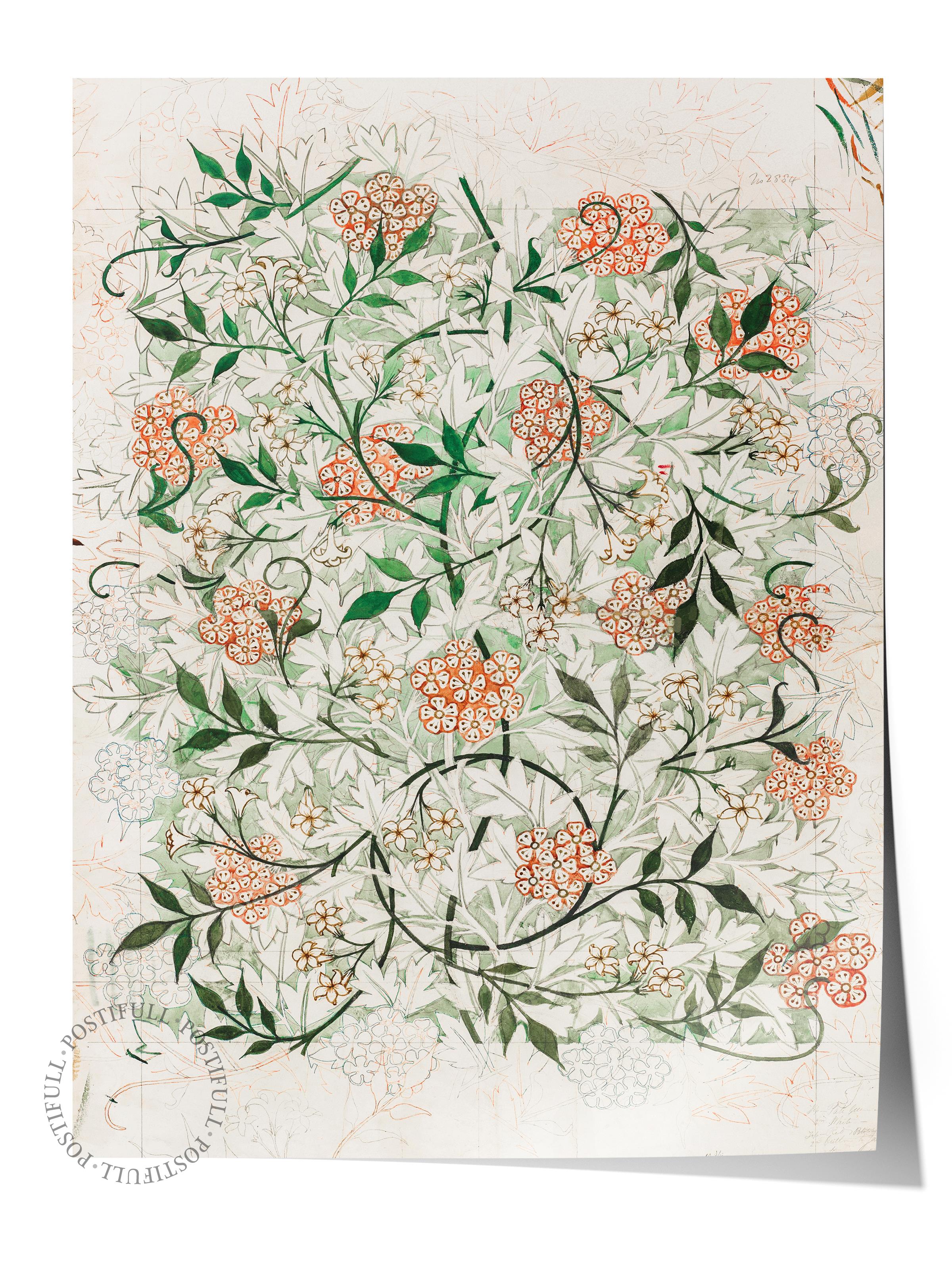 William Morris Poster No:6 Modern Sanat Poster - Sanat Dekor Serisi - Duvar Tablosu, HD Baskı