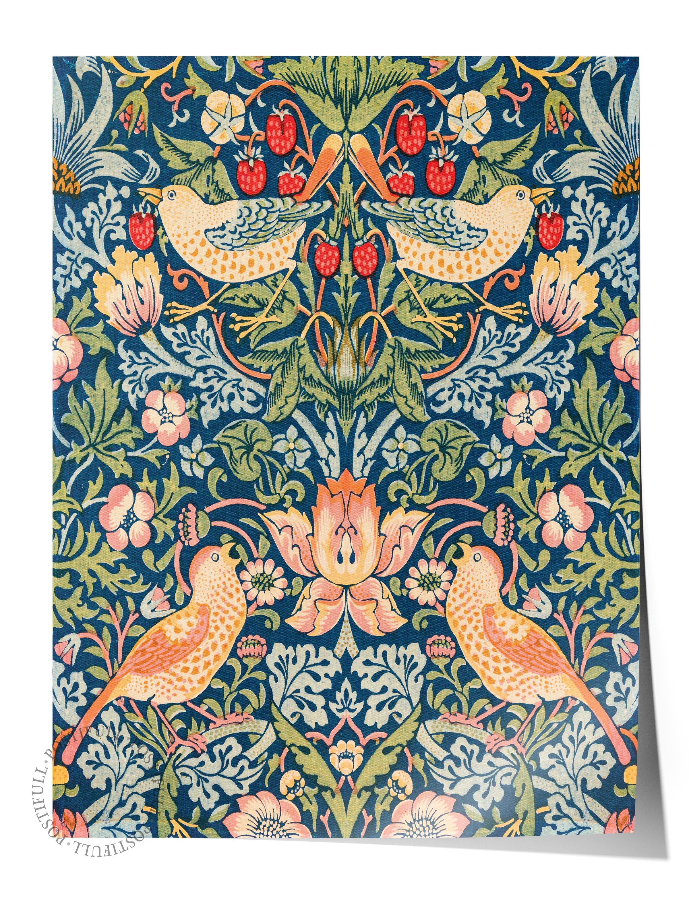 William Morris Poster No:7 Modern Sanat Poster - Sanat Dekor Serisi - Duvar Tablosu, HD Baskı