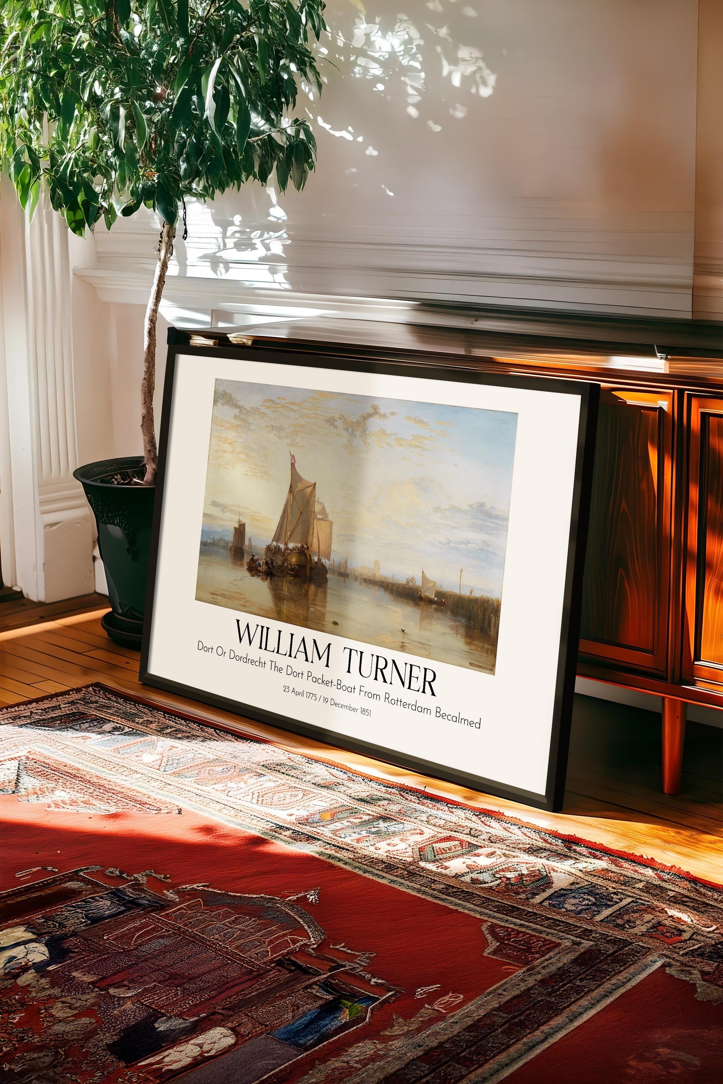 William Turner, Siyah Çerçeveli Tablo, Sanat Serisi NO:112470