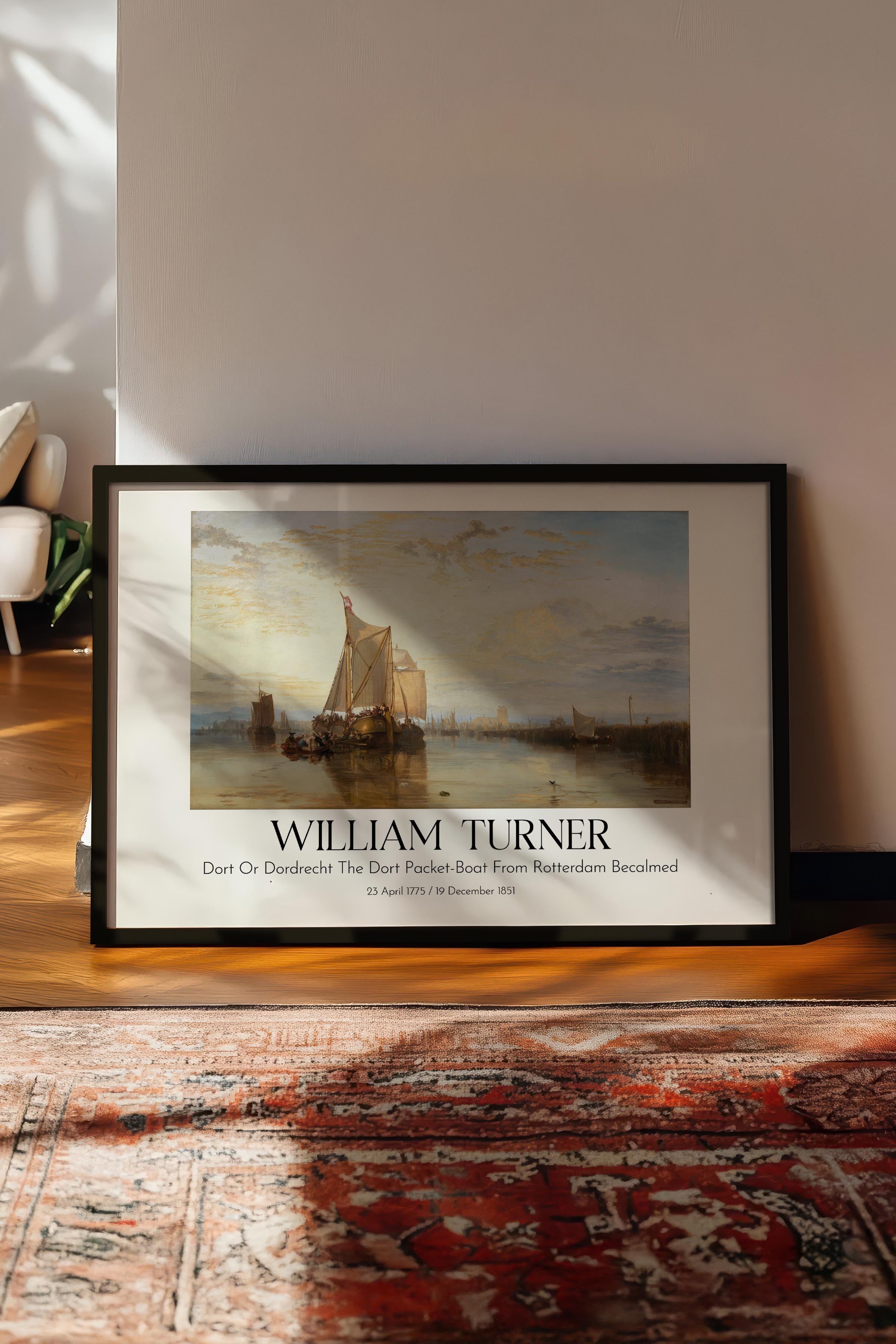 William Turner, Siyah Çerçeveli Tablo, Sanat Serisi NO:112470