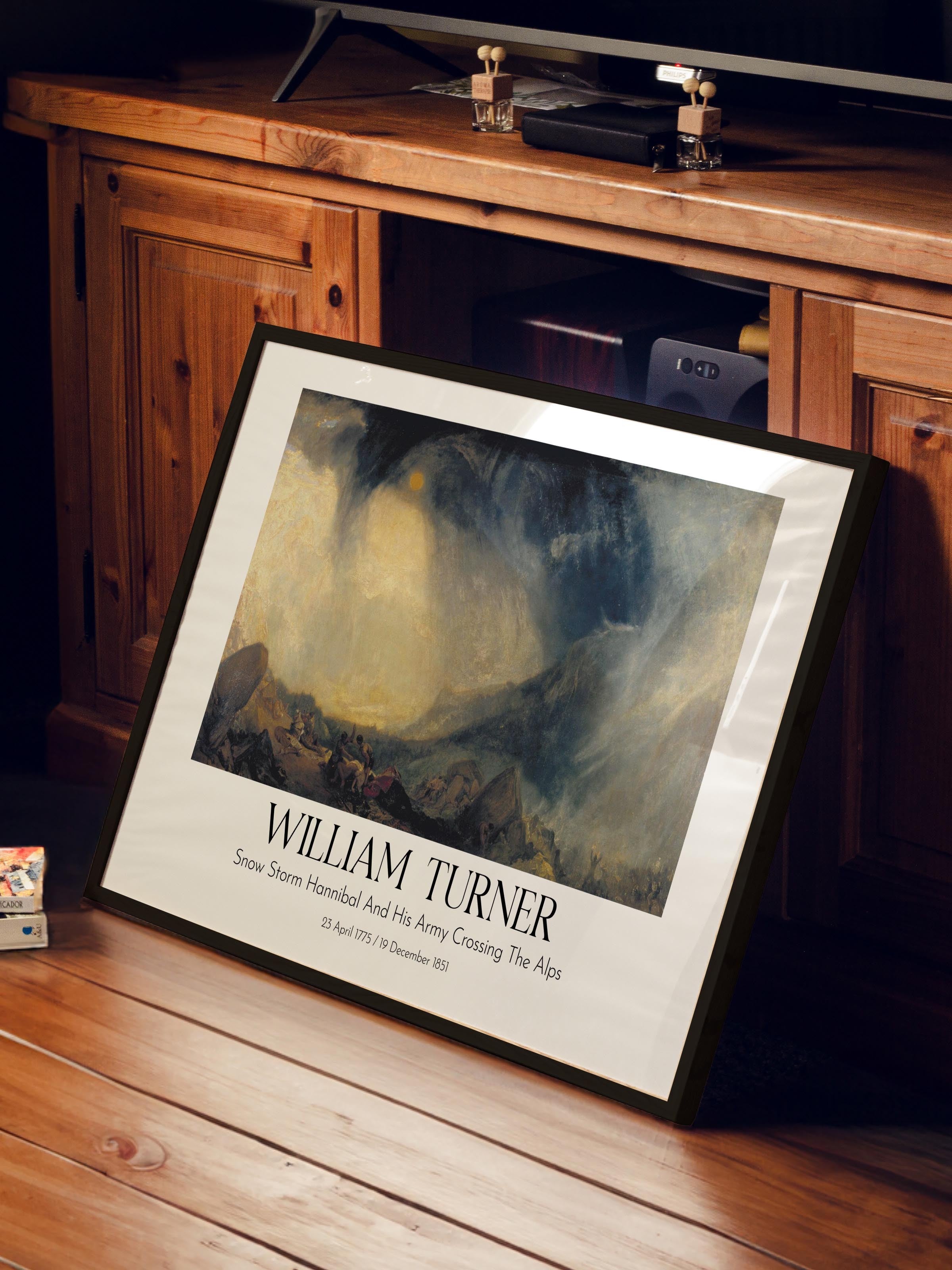 William Turner, Siyah Çerçeveli Tablo, Sanat Serisi NO:112472