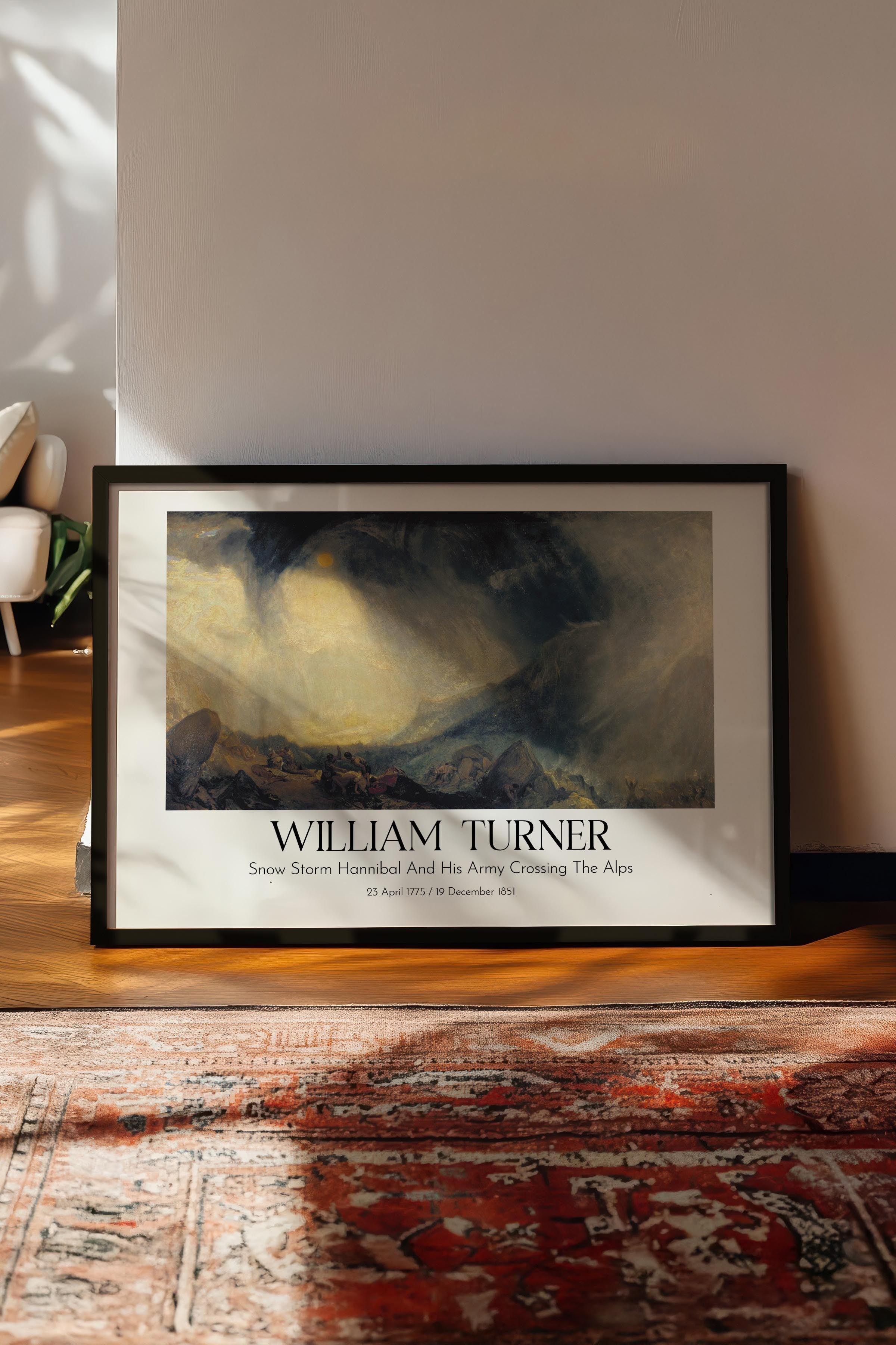 William Turner, Siyah Çerçeveli Tablo, Sanat Serisi NO:112472