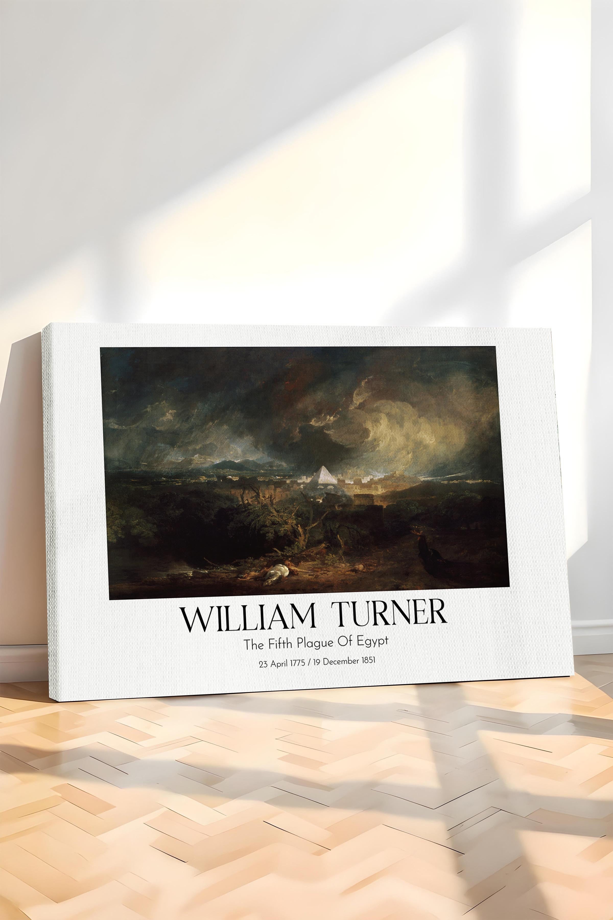 William Turner - The Fifth Plague Of Egypt, Kanvas Tablo, Sanat Serisi NO:112475
