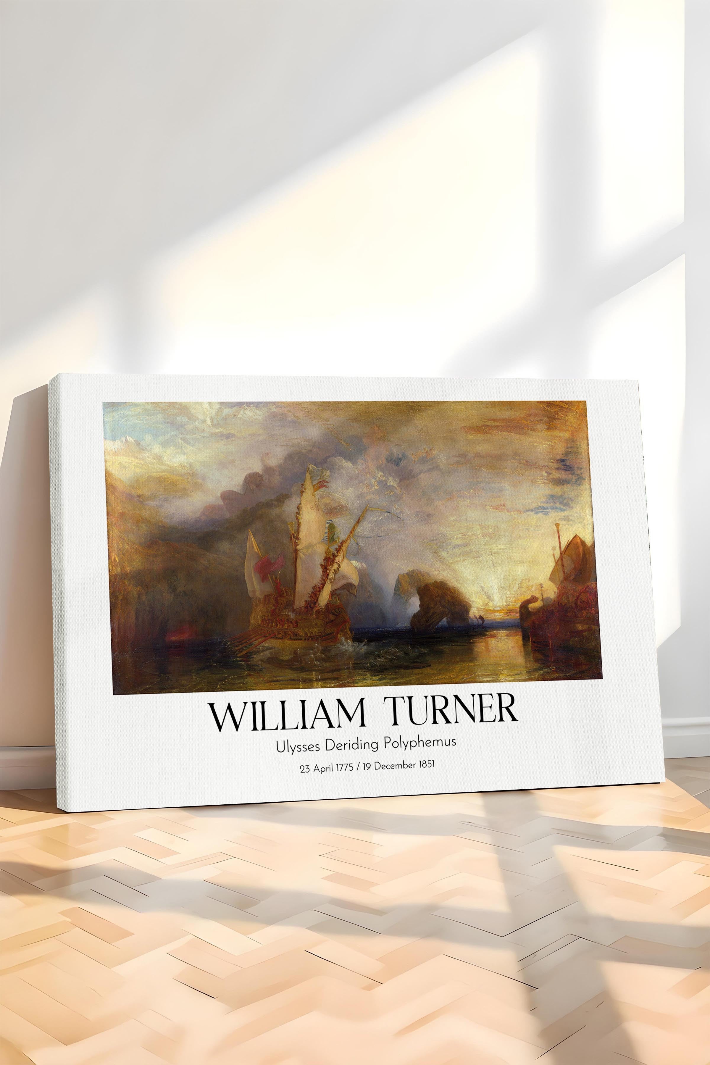 William Turner - Ulysses Deriding Polyphemus, Kanvas Tablo, Sanat Serisi NO:112476