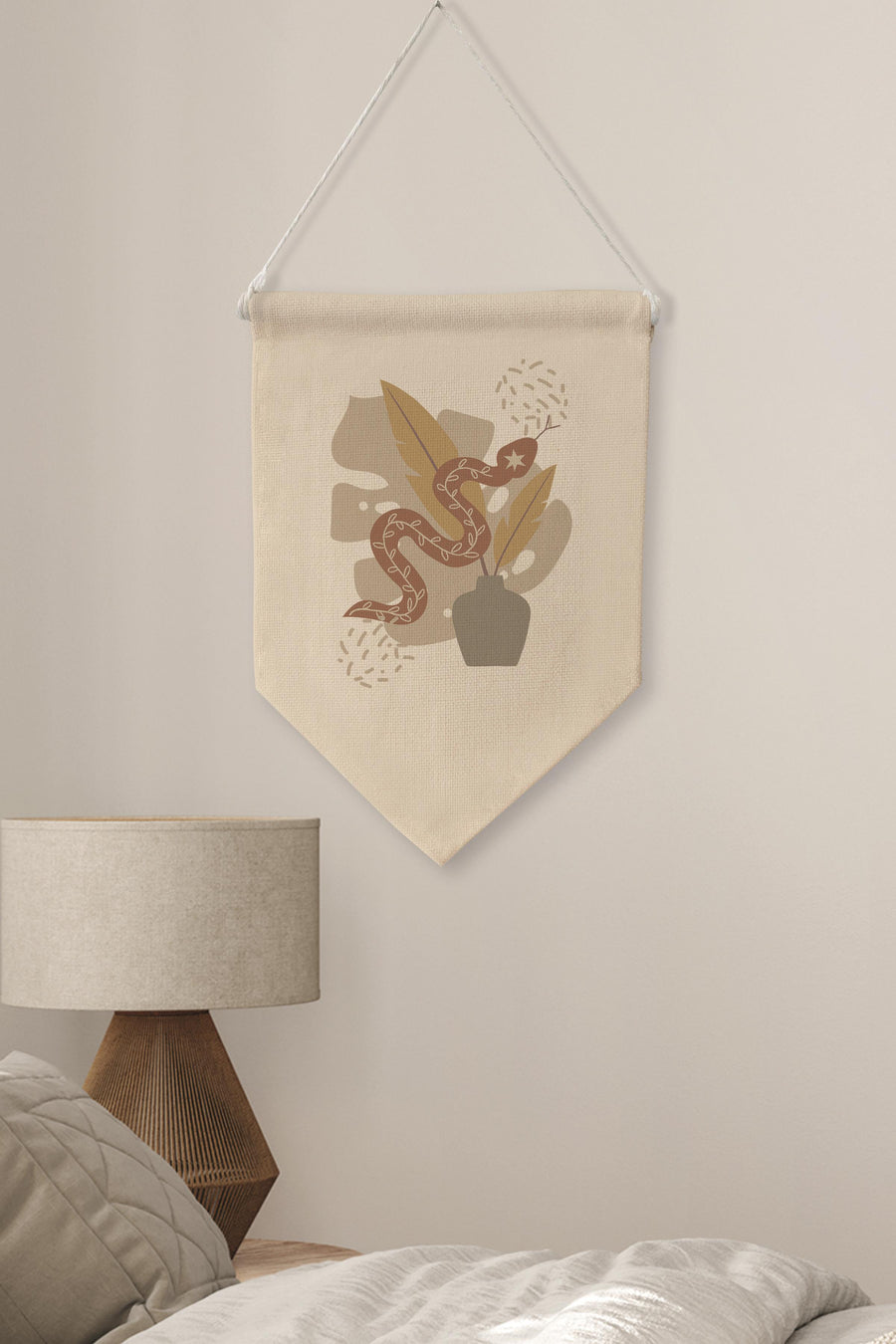 Yatak Odası Duvar Dekoru, Pinterest Oda Dekoru, Boho Kanvas Flama Askılı Duvar Örtüsü Ve Süsü NO:477