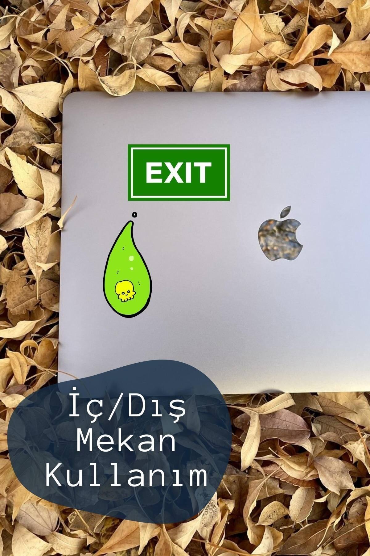 Yeşil Temalı Sticker Seti - 19 Adet Etiket Seti- Telefon, Tablet, Defter Laptop Uyumlu Etiket
