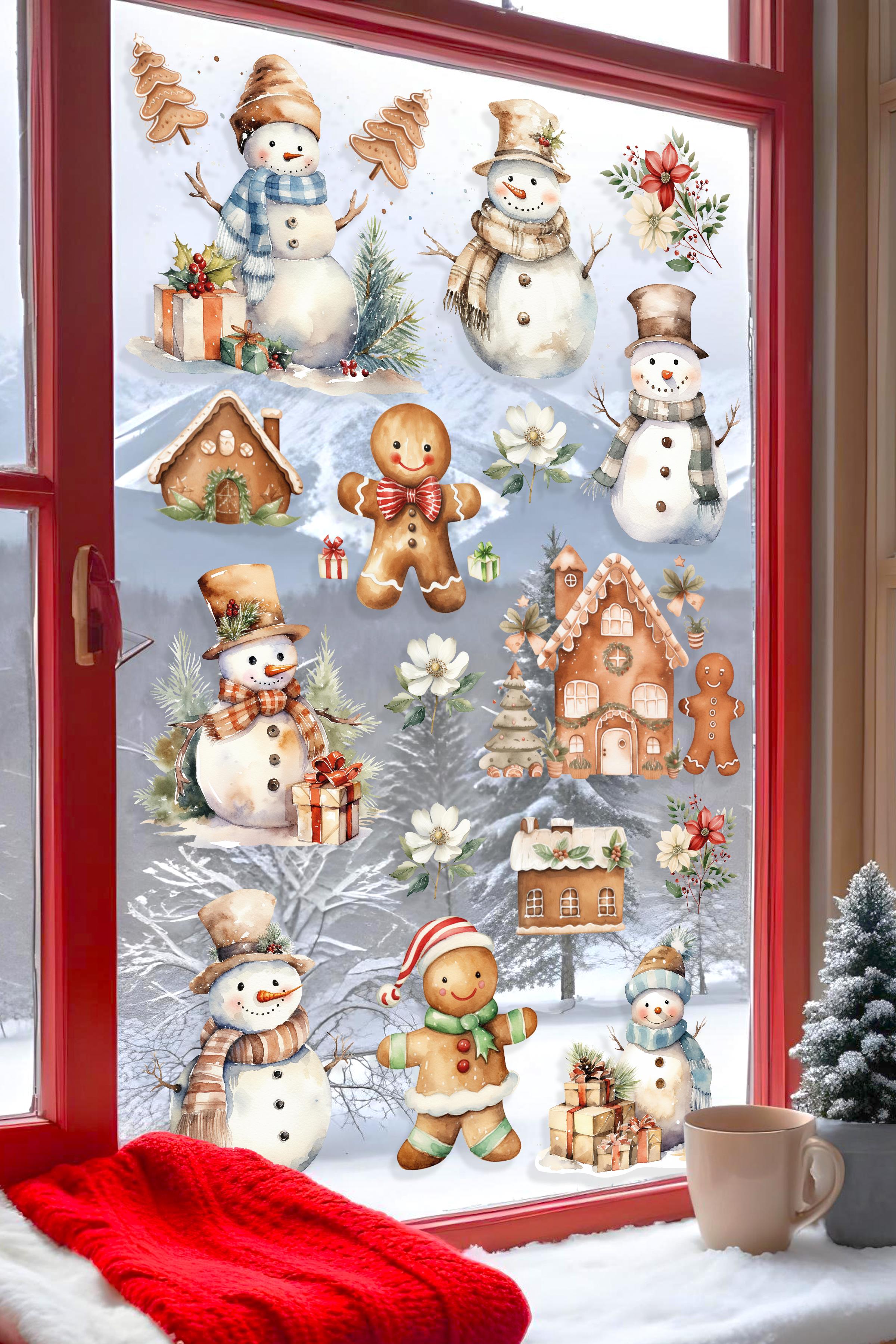 Yılbaşı Duvar Stickerı, Yılbaşı Süsü, Yılbaşı Dekoru, Yapışkanlı Duvar Stickerı, Yılbaşı Dekorasyon
